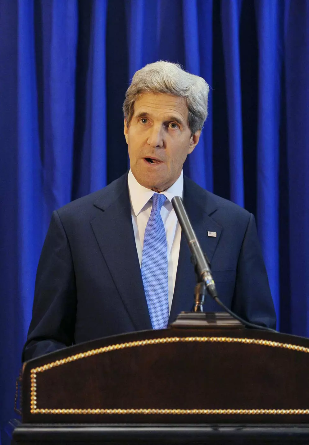 שר החוץ האמריקני, ג'ון קרי. הצבא מזהיר מהתערבות בסוריה