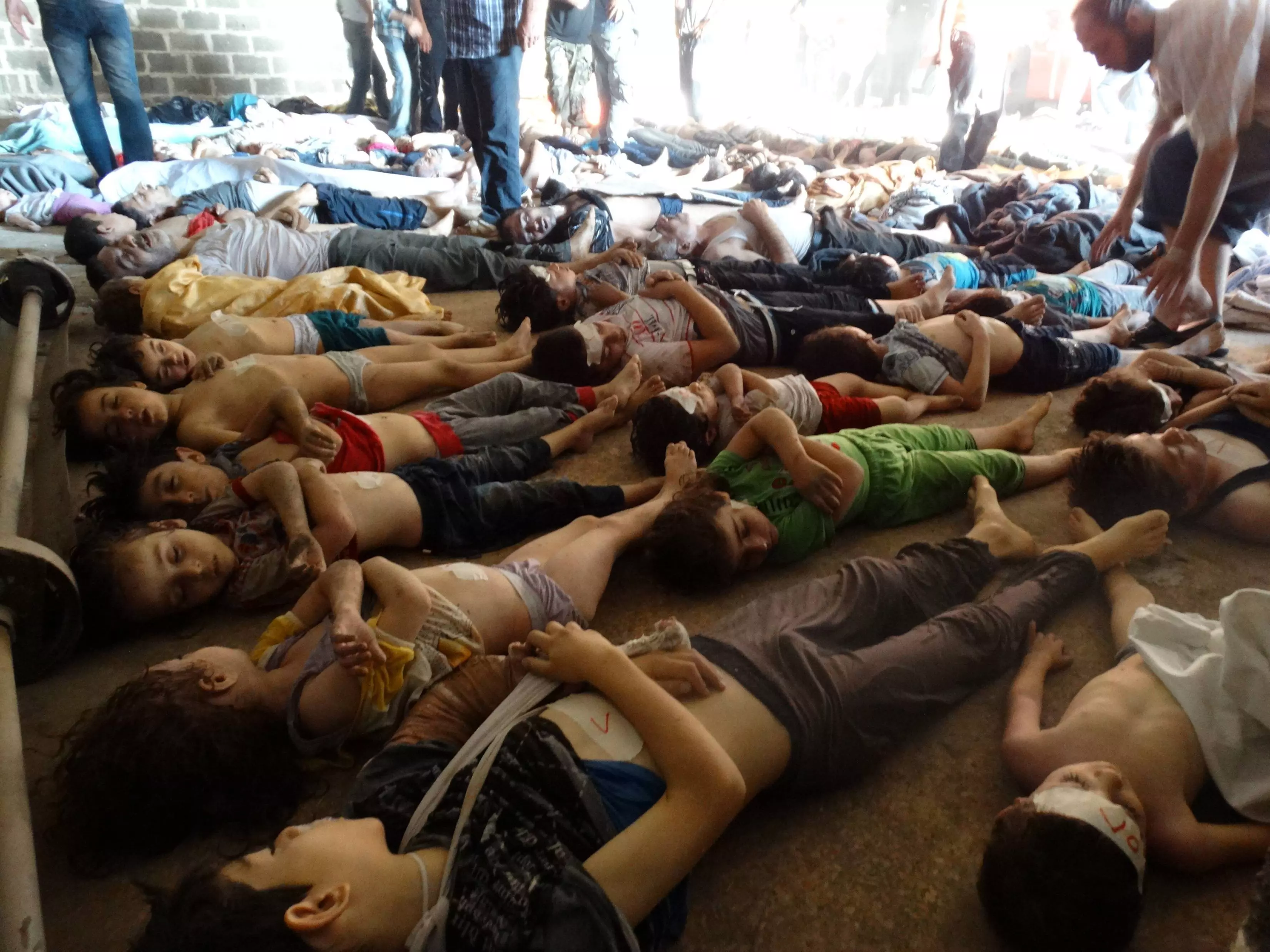 עשרות גופות בכפר גוטה, סמוך לדמשק. חשש ממספר עצום של הרוגים