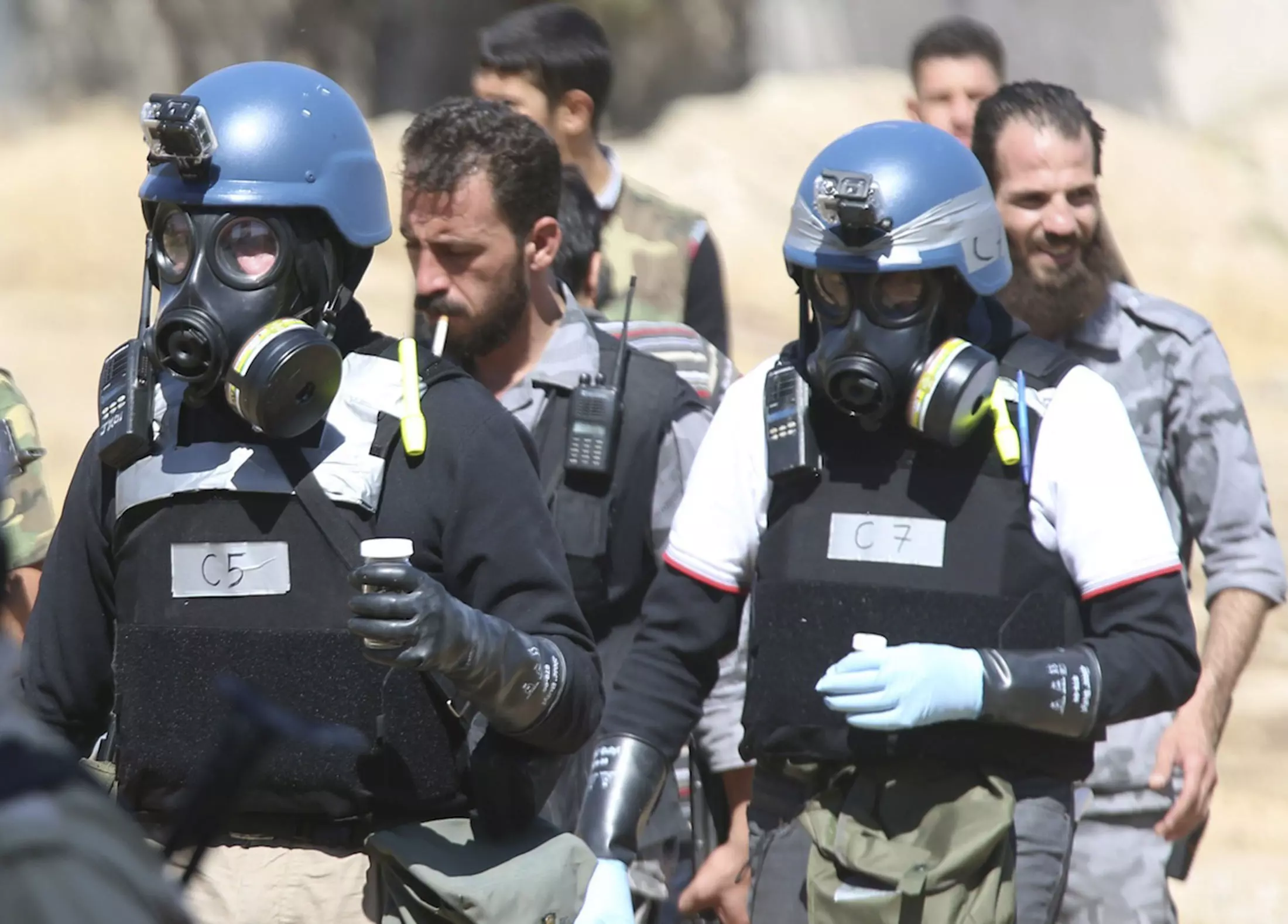 הדו"ח המלא טרם הוגש. פקחי האו"ם לחיפוש נשק כימי מסיירים בדמשק