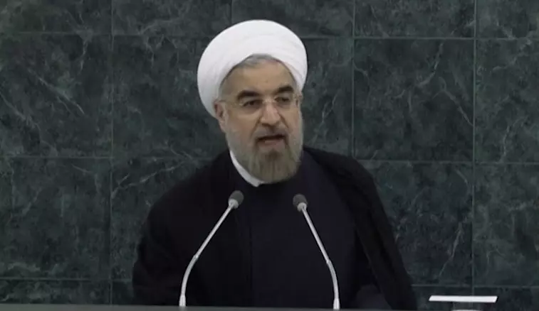 "פעולותיה החשאיות של איראן אינן מתיישבות עם הצהרותיה". רוחאני בעצרת האו"ם