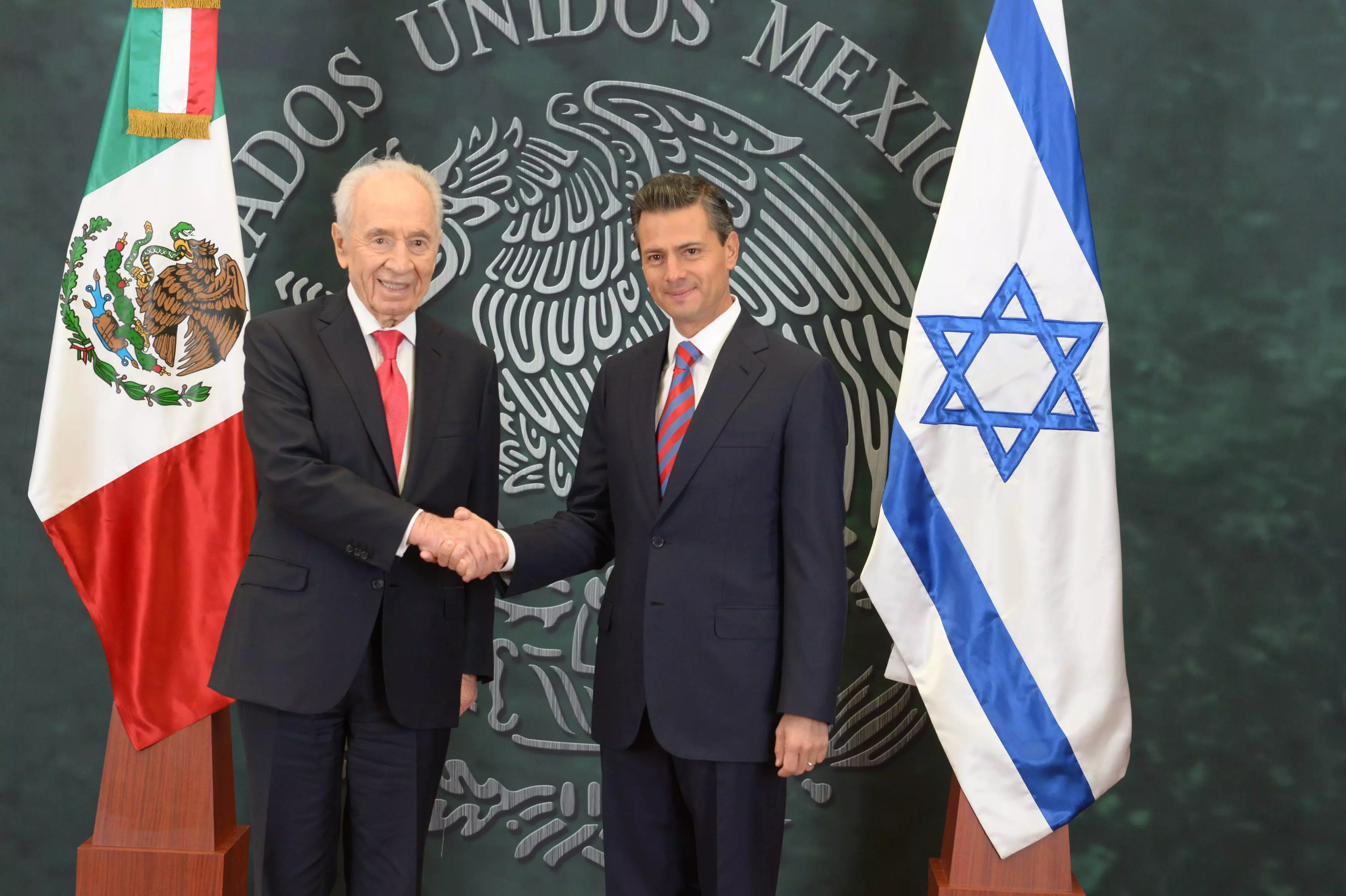 הנשיא פרס עם נשיא מקסיקו, אתמול