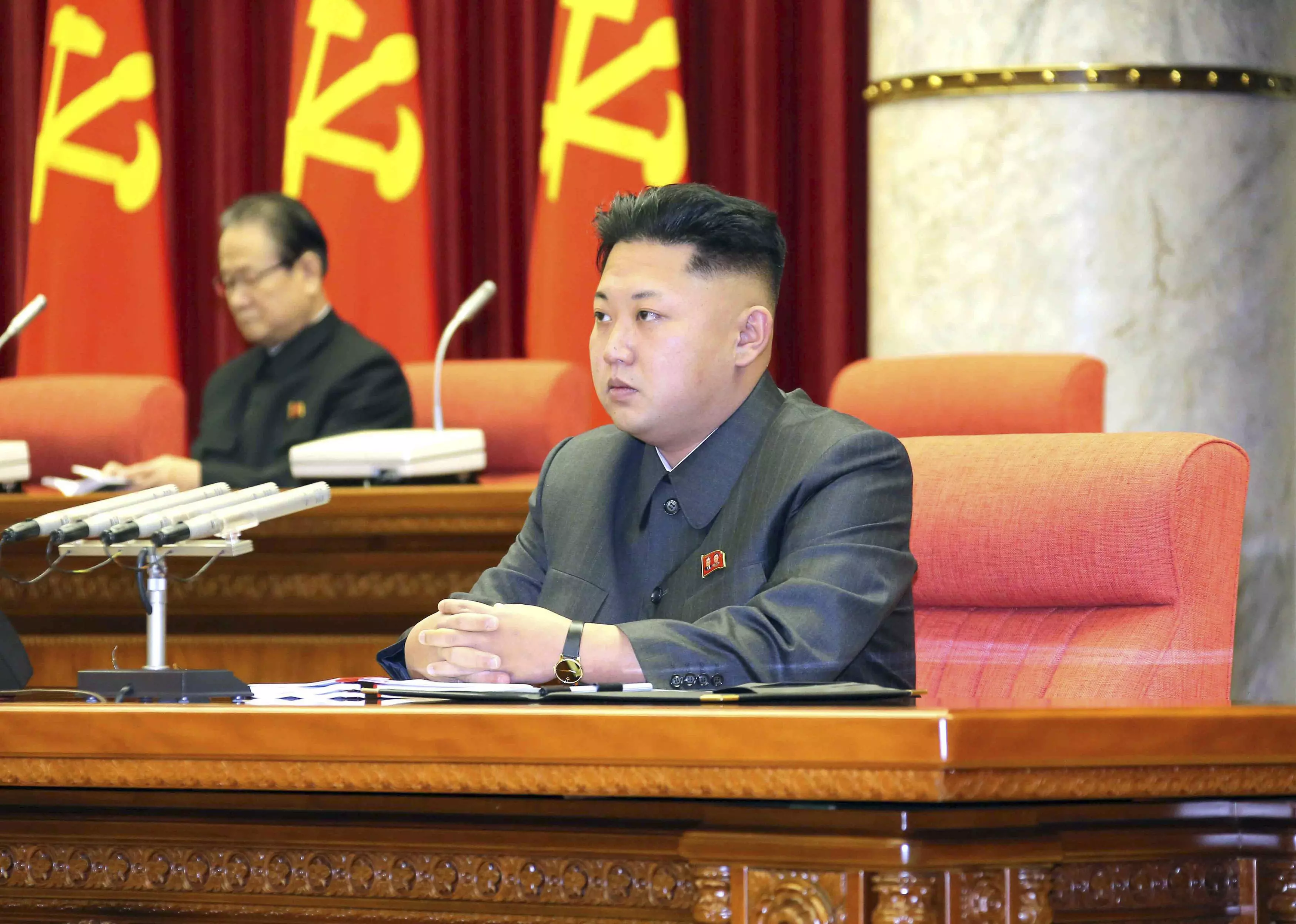 מנהיג קוריאה, קים ג'ונג-און, בוועידת המפלגה, אתמול