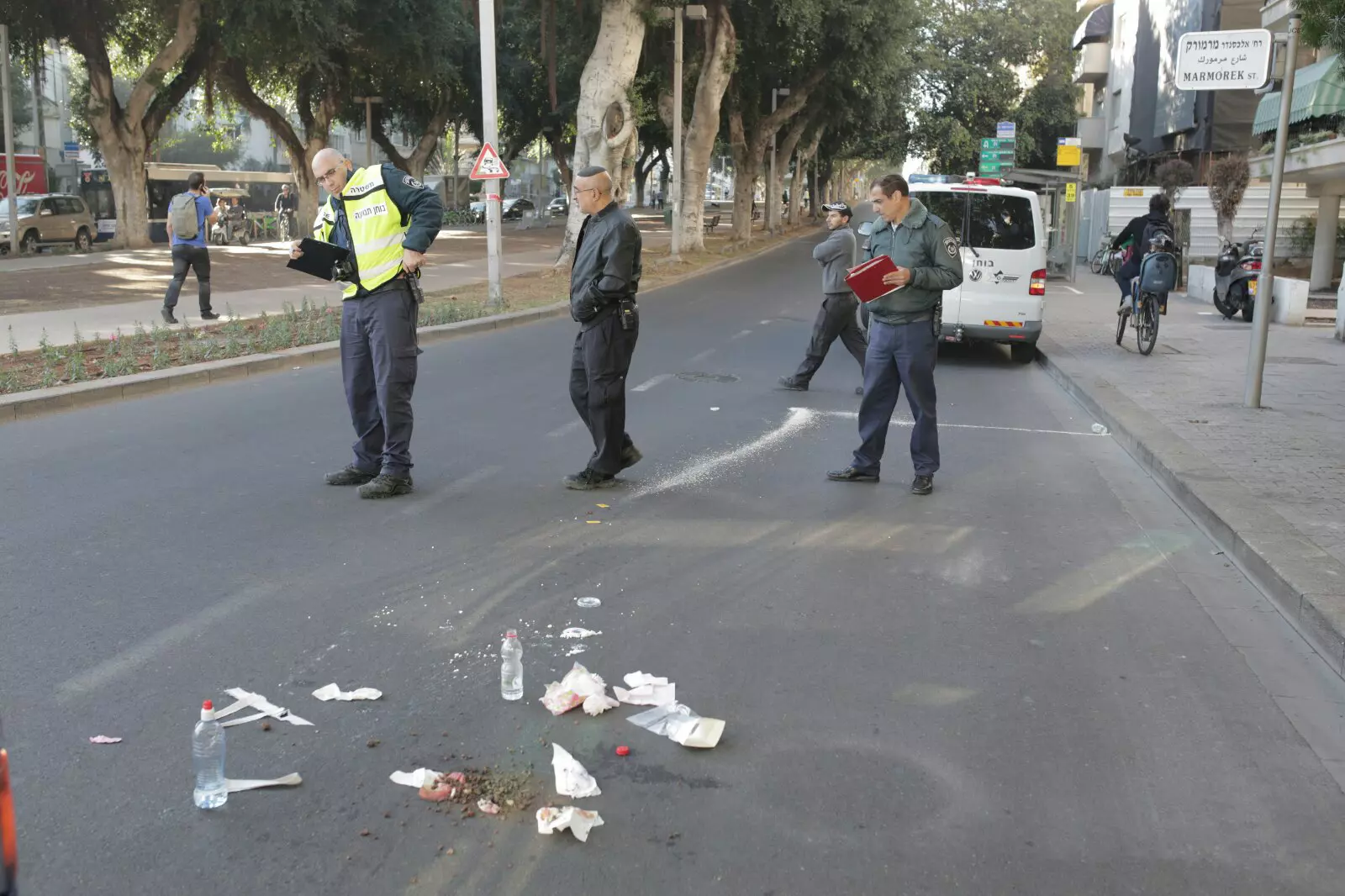 הולכת הרגל נפגעה כשהייתה במעבר חציה ליד כיכר הבימה