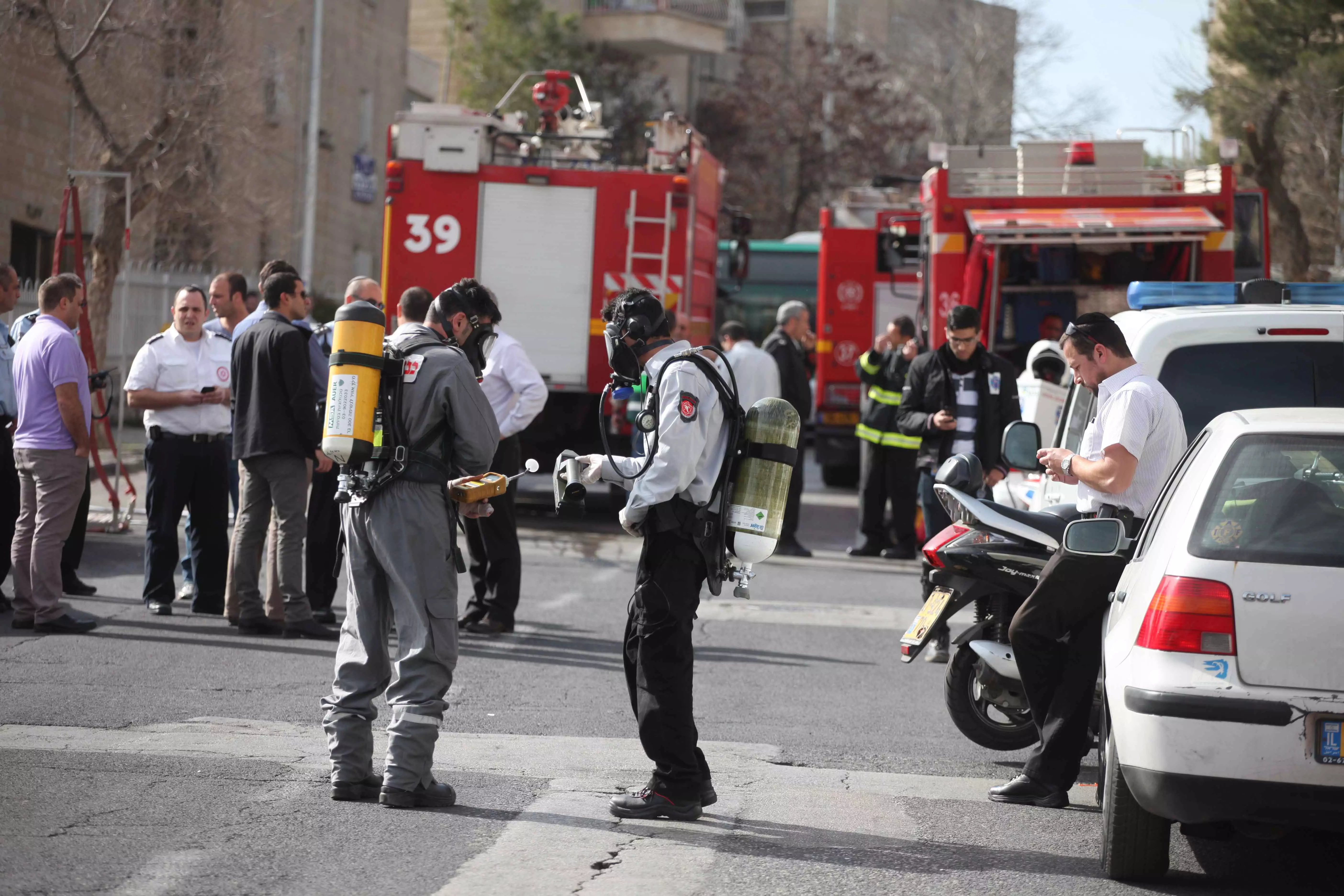 בני המשפחה נפגעו מחומר הדברה. זירת האירוע, הבוקר