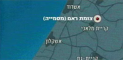 מפת איזור התאונה