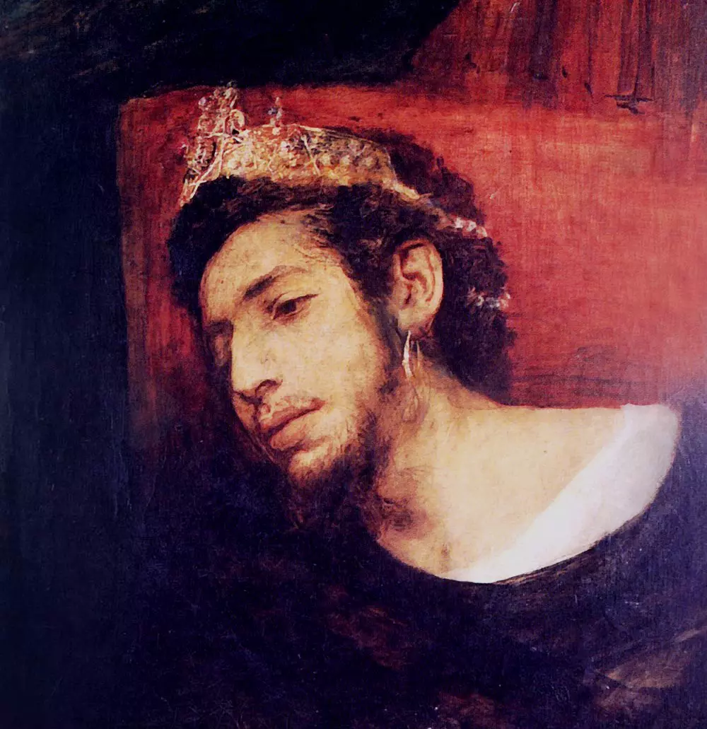 המלך אחשוורוש, בציור של מאוריצי גוטליב