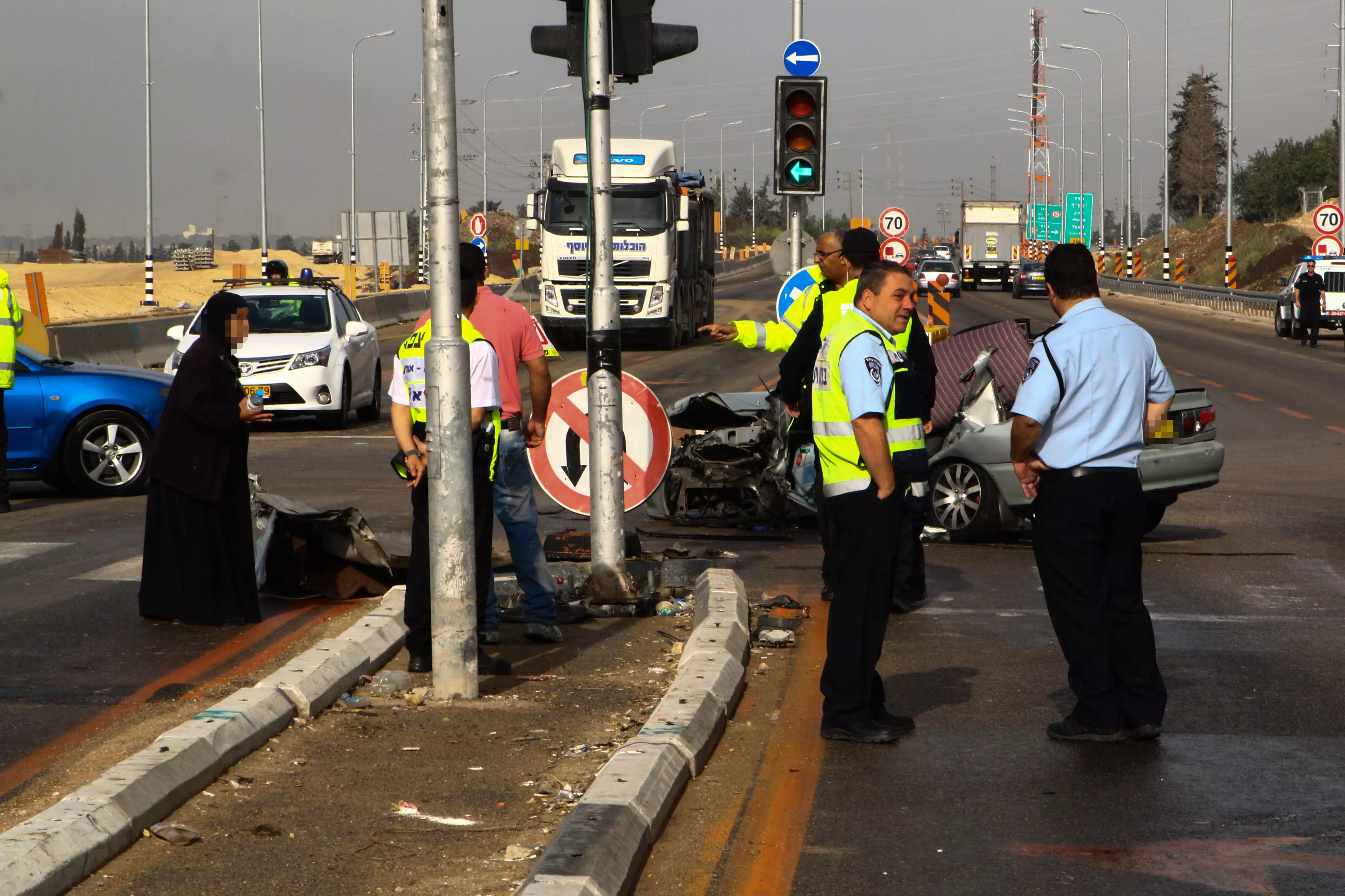 הרוג ופצוע בינוני בתאונת דרכים בצומת אחיעוד ליד עכו, 20 באפריל 2014