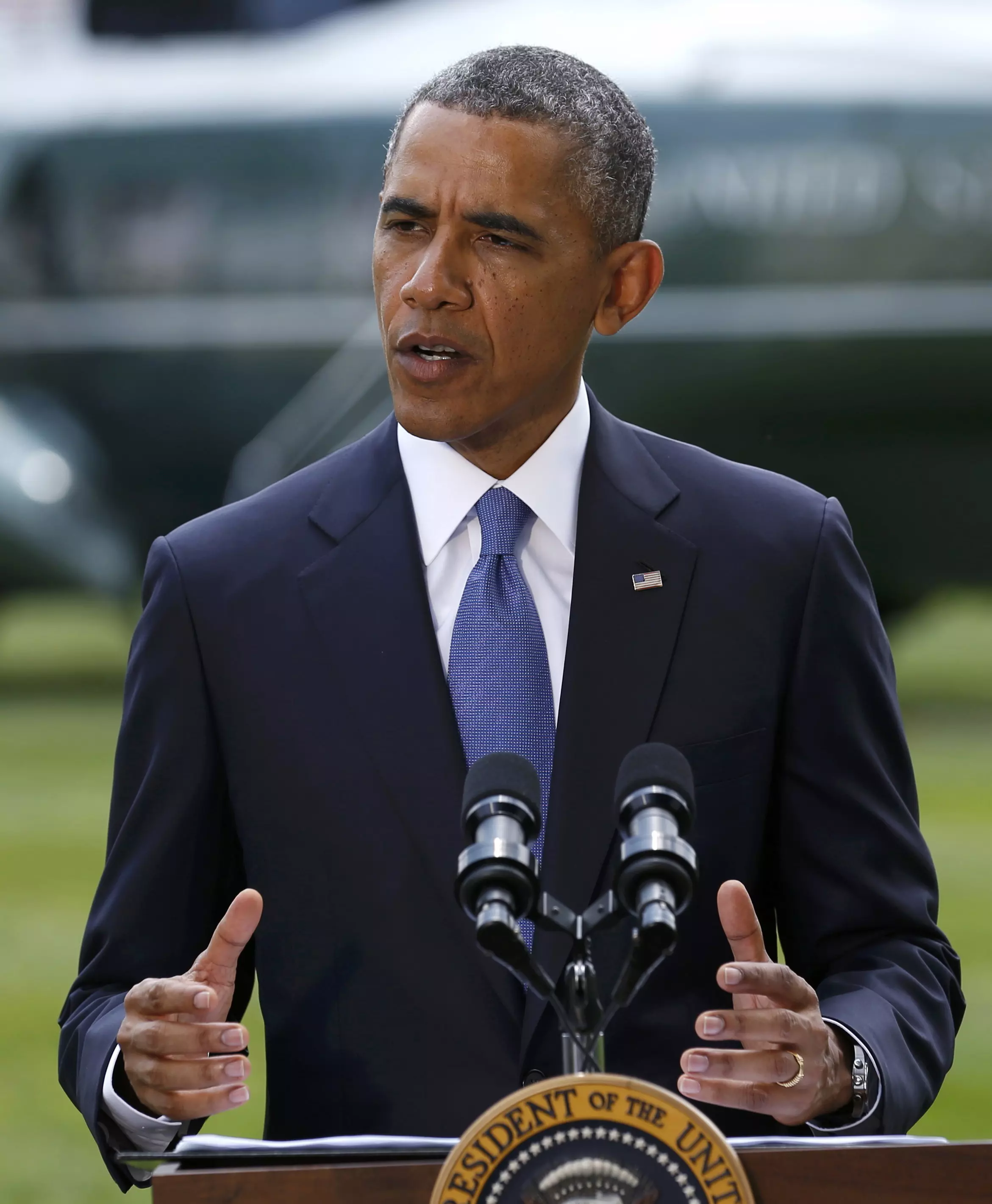 "ארצות הברית מודאגת מהאפשרות להסלמה נוספת". נשיא ארצות הברית, ברק אובמה