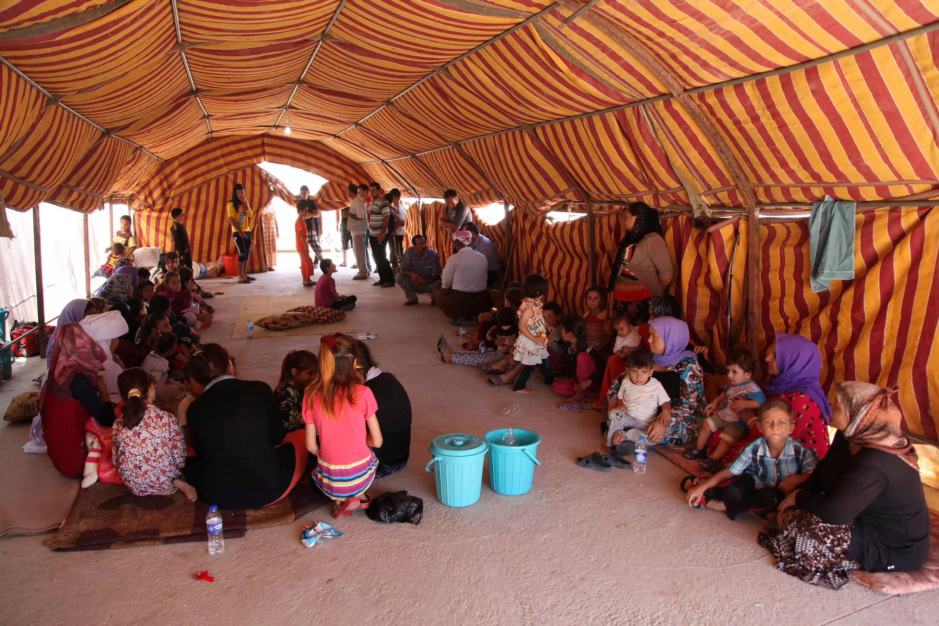 יזידים במחנה פליטים בטורקיה
