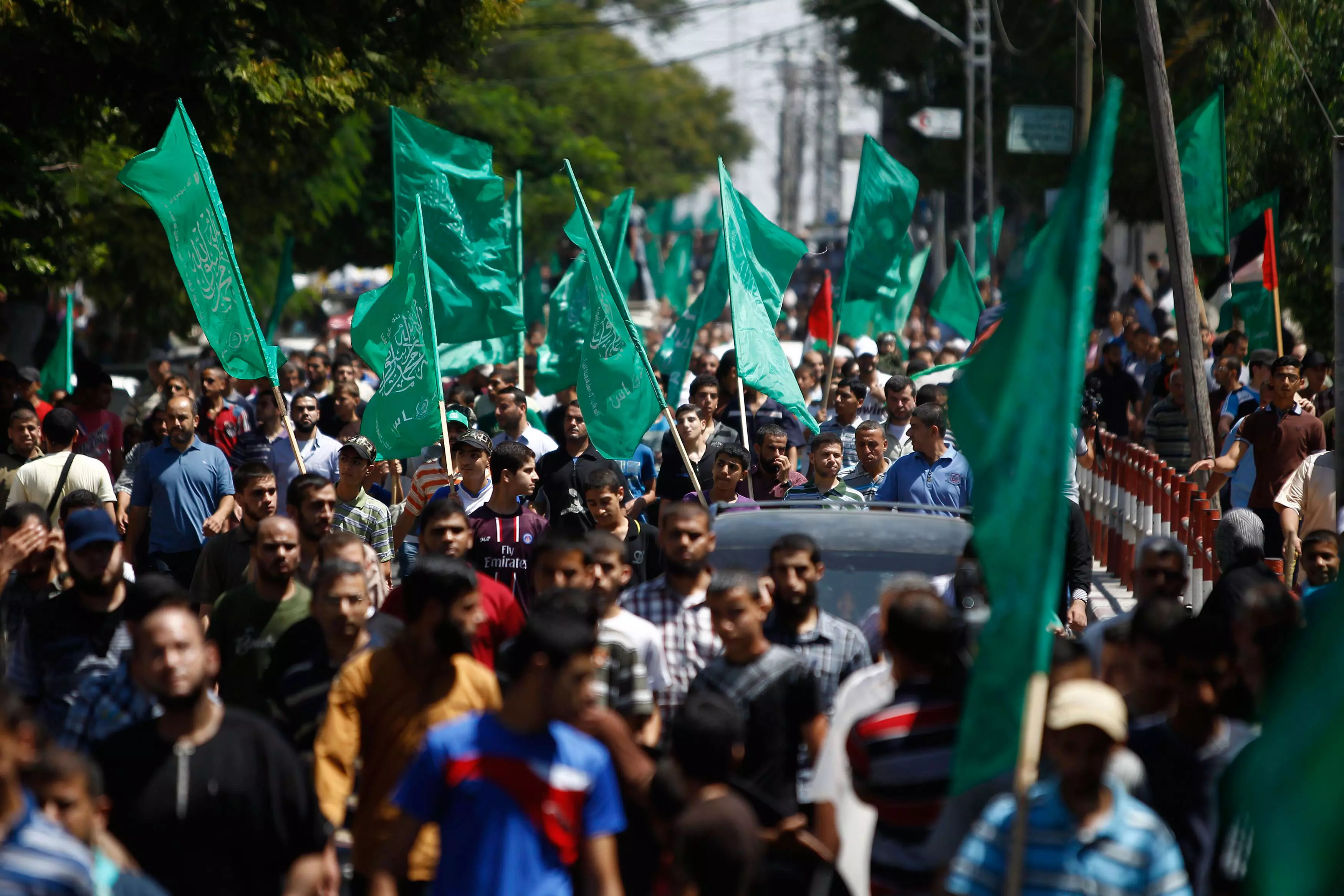 2,000 בהפגנת תמיכה בחמאס בעזה, השבוע