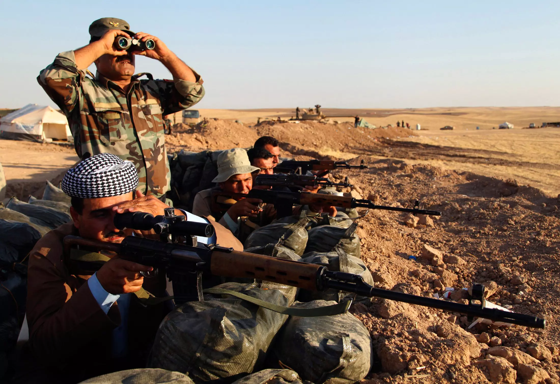 לוחמי המיליציה הכורדית נגד דאעש