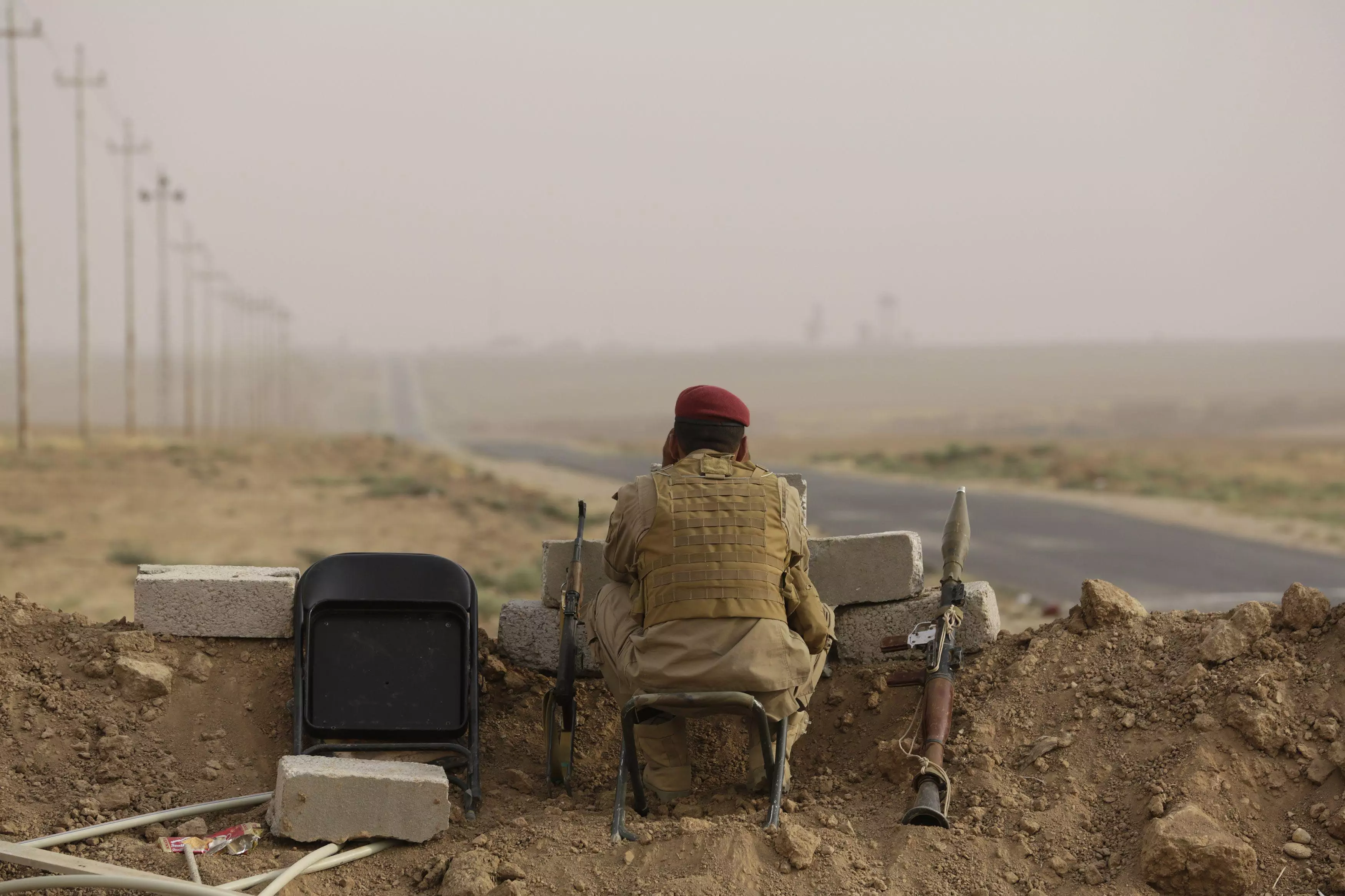 "ההתקפות של צבא ארה"ב הניסו את הג'האדיסטים". חייל עיראקי משקיף