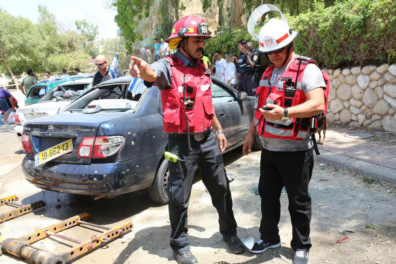 יותר מ-3,800 רקטות ופצמ"רים נורו על ידי חמאס. זירת פגיעה רקטה בבאר שבע