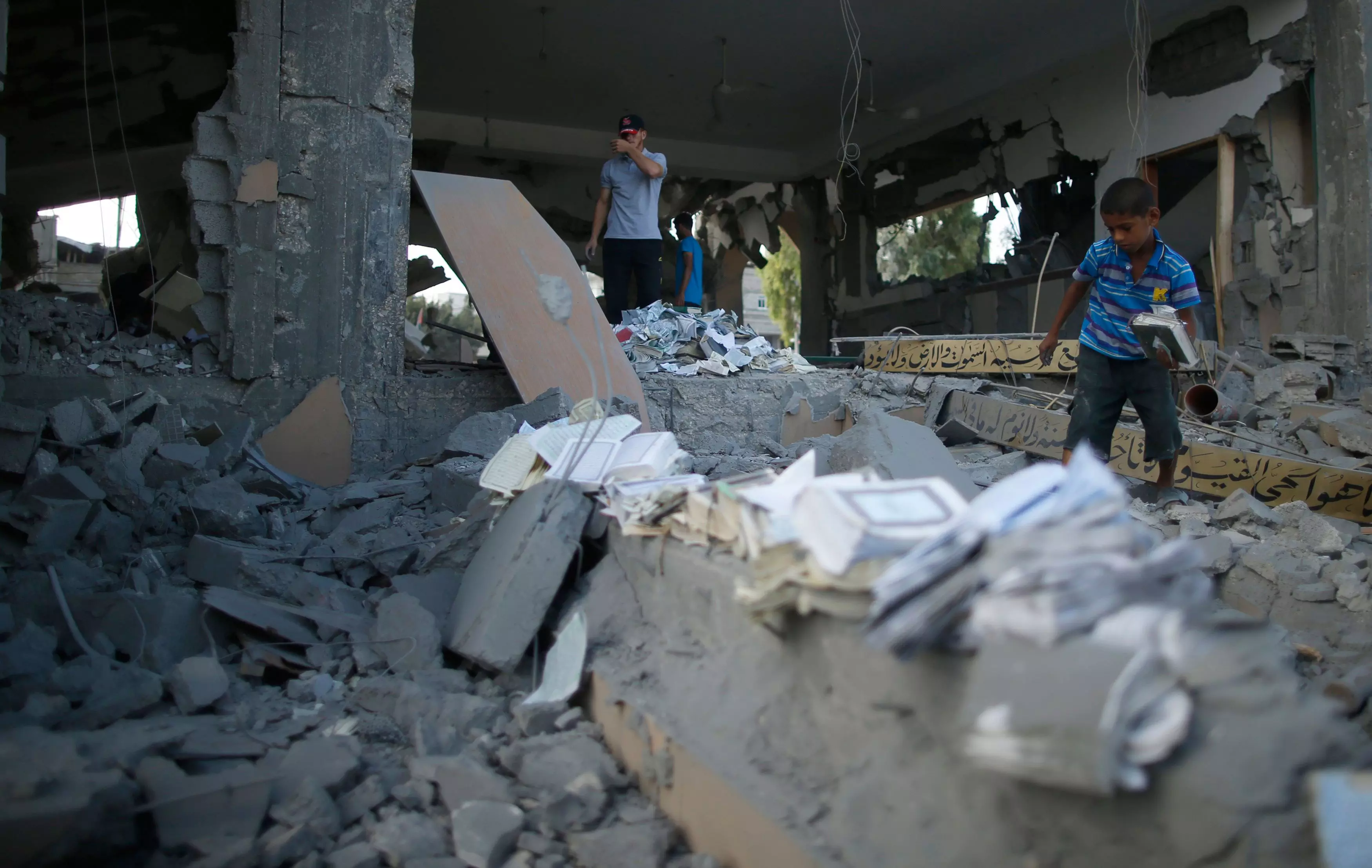 הריסות בית מתקיפה ישראלית בבית חאנון