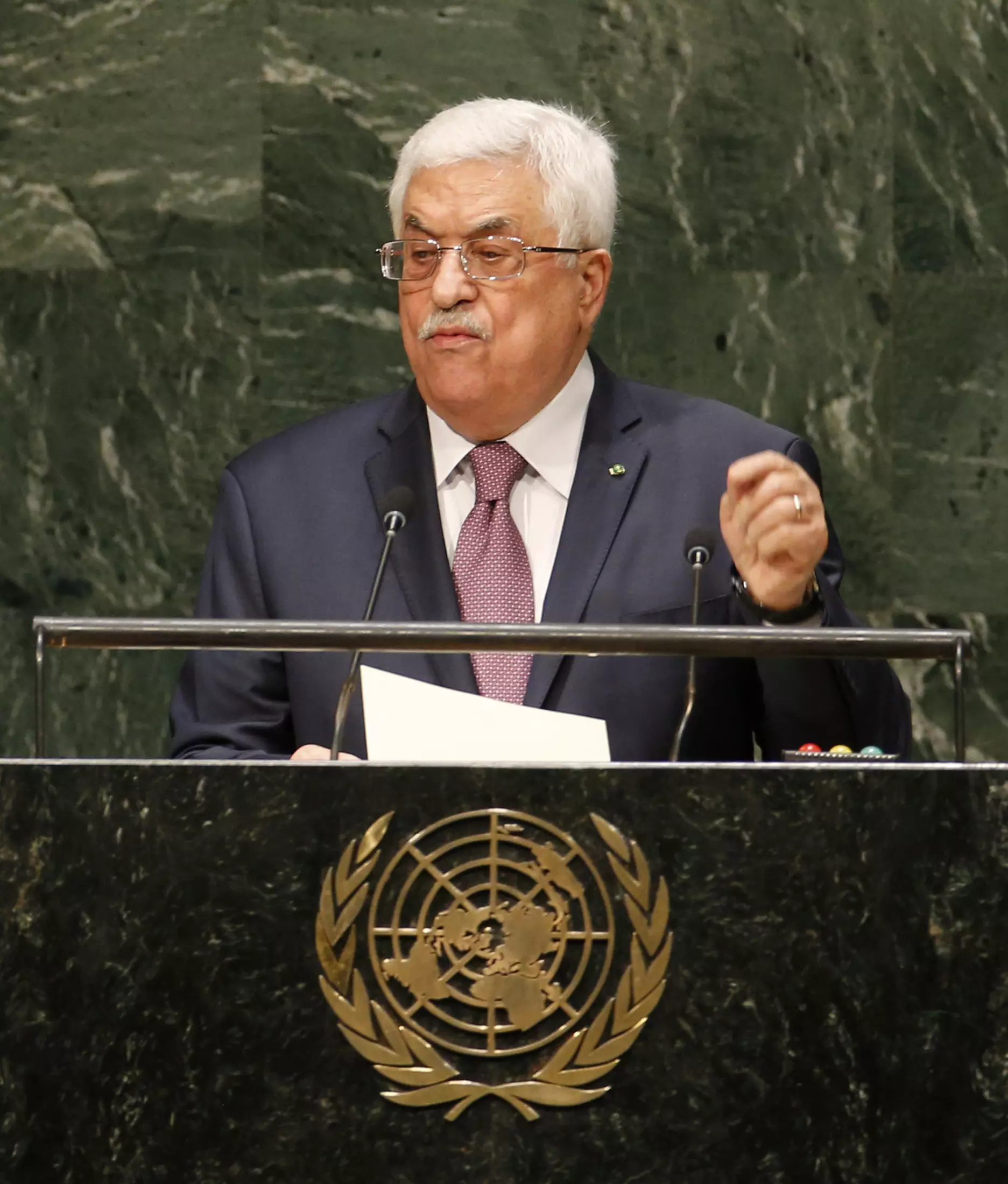 ישראל לא רצתה לשבת באותו שולחן עם אבו מאזן? יו"ר הרשות הפלסטינית בעצרת האו"ם