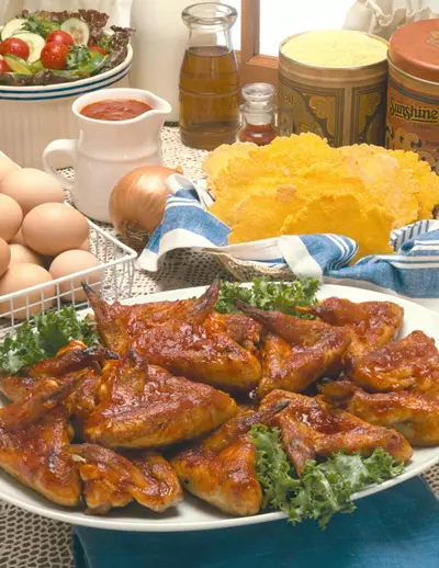 עוף. אם הוא לא הרגיש רע אחרי, כנראה שזה היה בסדר...