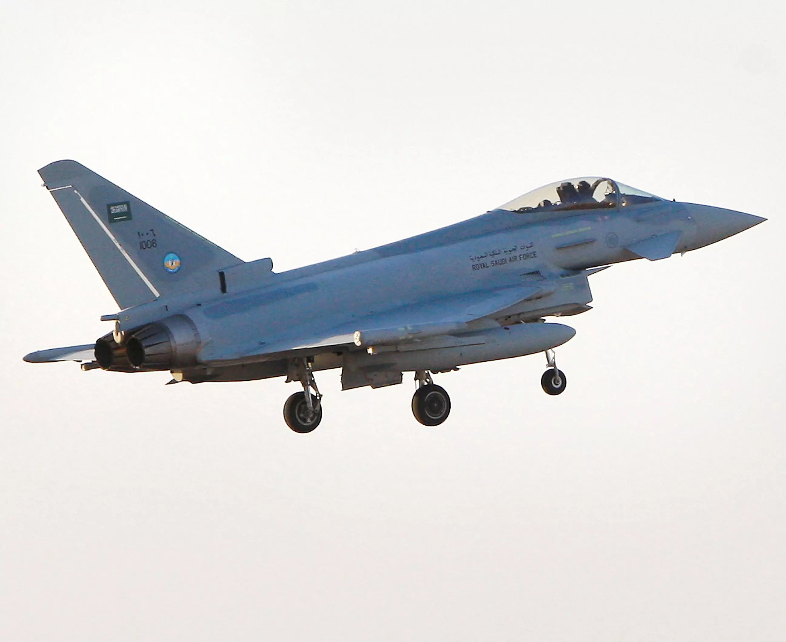 מטוס קרב מדגם "טייפון" של חיל האוויר הסעודי