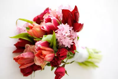 מתנה מתנות לחג אילוסטרציה זרר פרחים פרח
