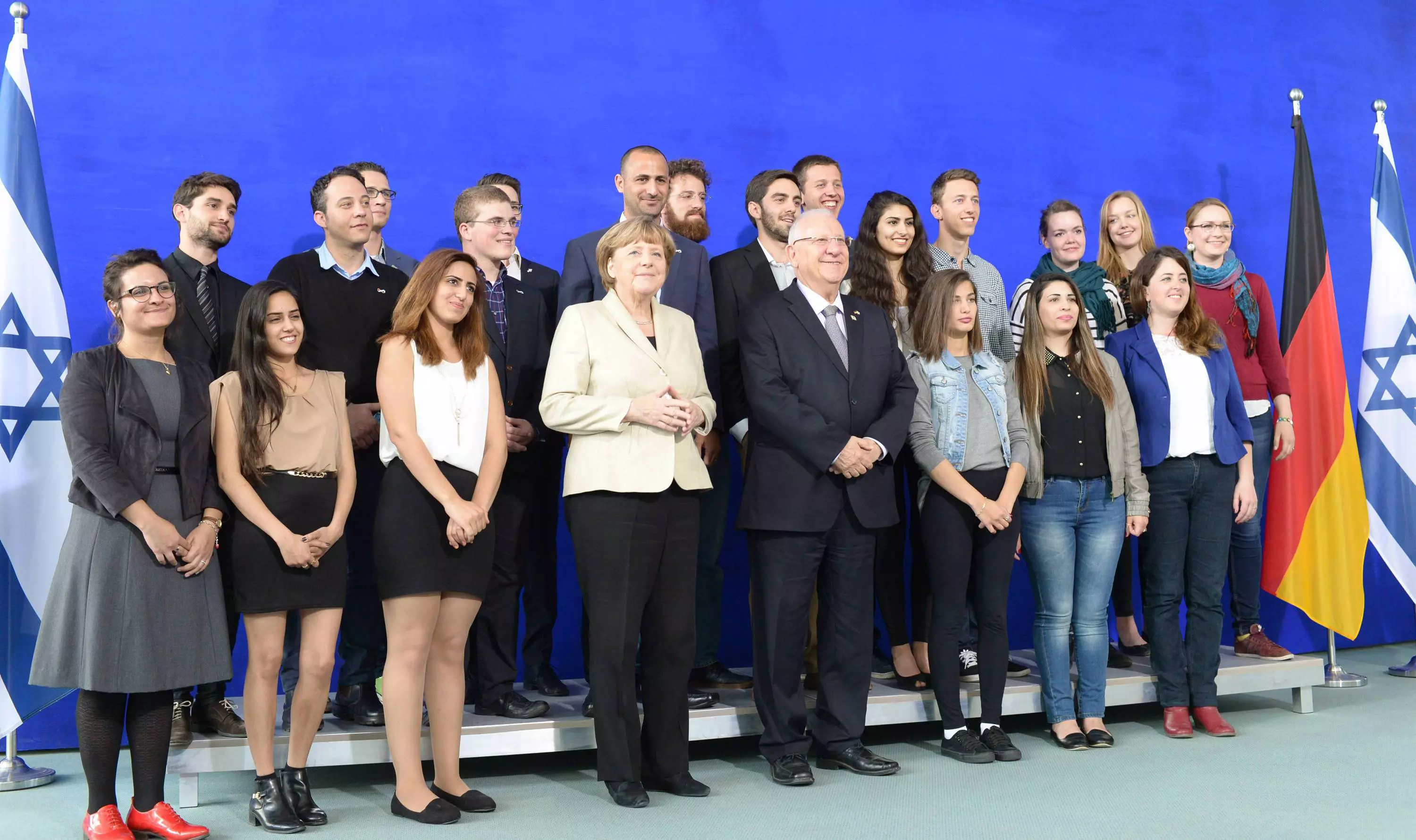 נשיא המדינה, ראובן ריבלין, בפגישת עבודה עם קנצלרית גרמניה, ד"ר אנגלה מרקל, בגרמניה. מאי 2015
