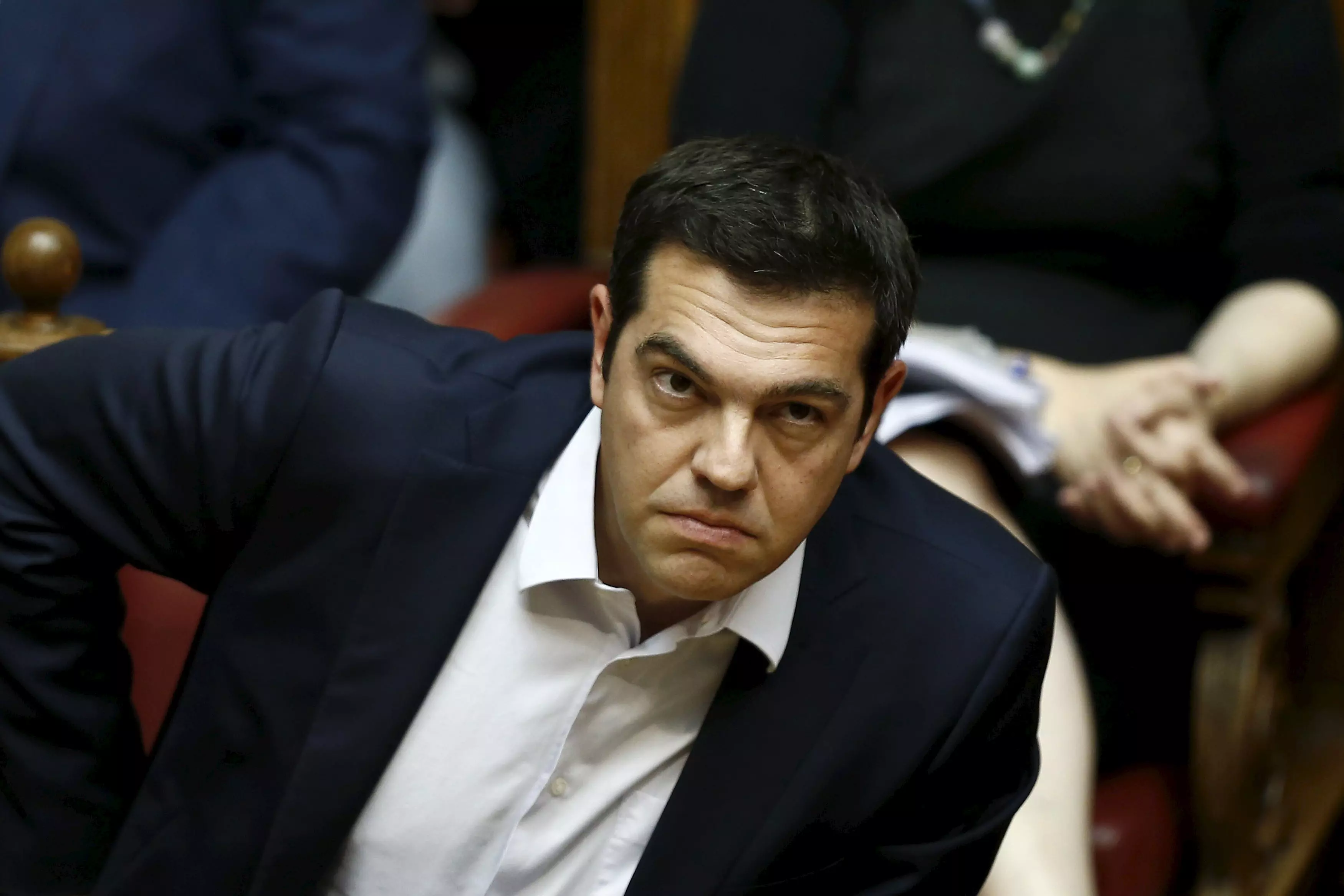ראש הממשלה ציפראס בפרלמנט באתונה, היום