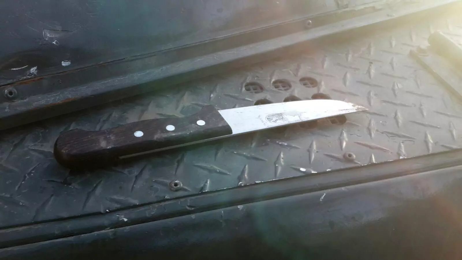סכין שאותה נשא המחבל