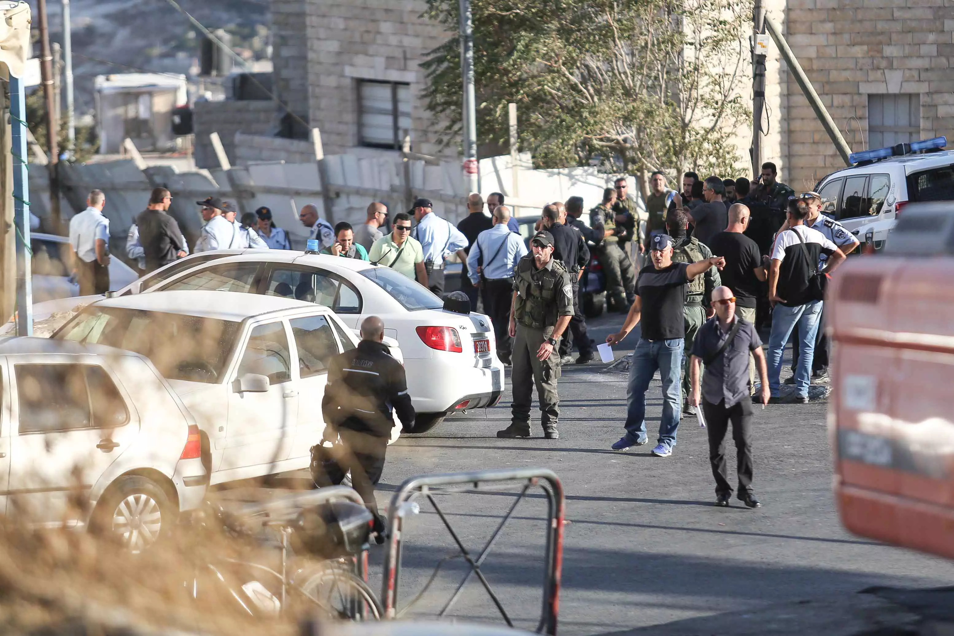 הפרות סדר בשכונת ג'בל מוכבר בדרום-מזרח ירושלים  18 בספטמבר 2015