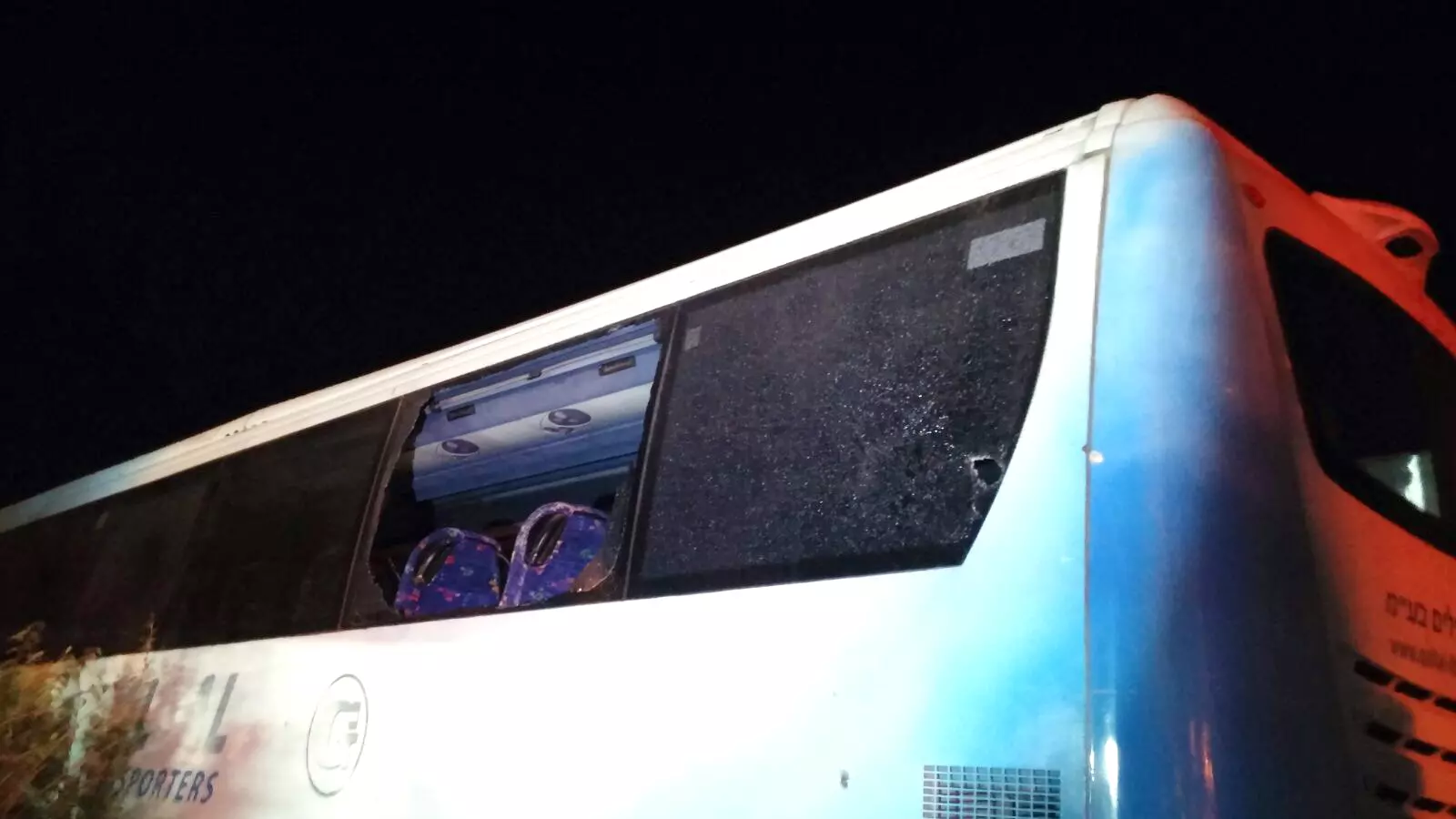 רקטה התפוצצה על אוטובוס בשדרות 18 בספטמבר 2015
