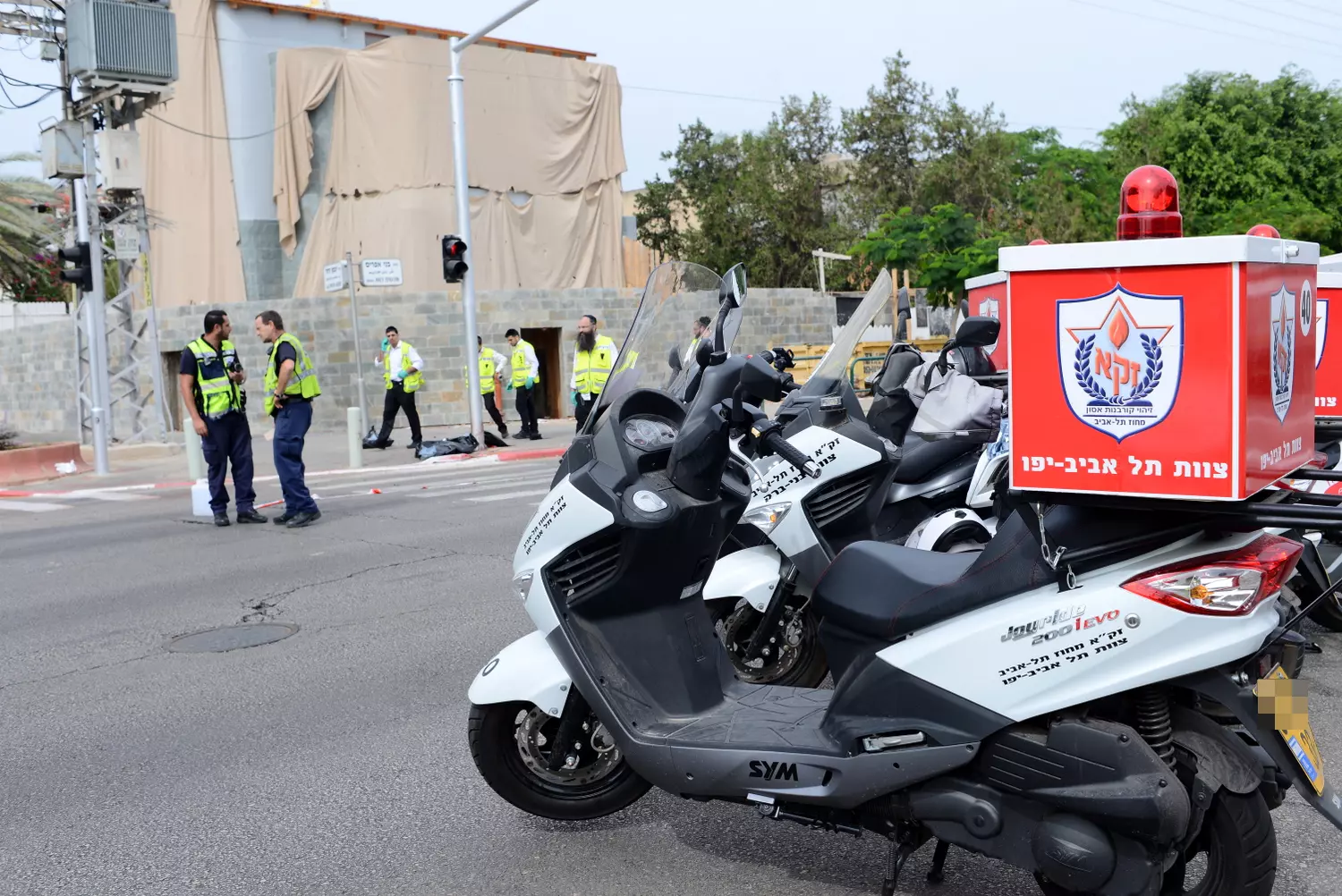 הולך רגל נהרג מפגיעת רכב בתל אביב 23 אוקטובר 2015