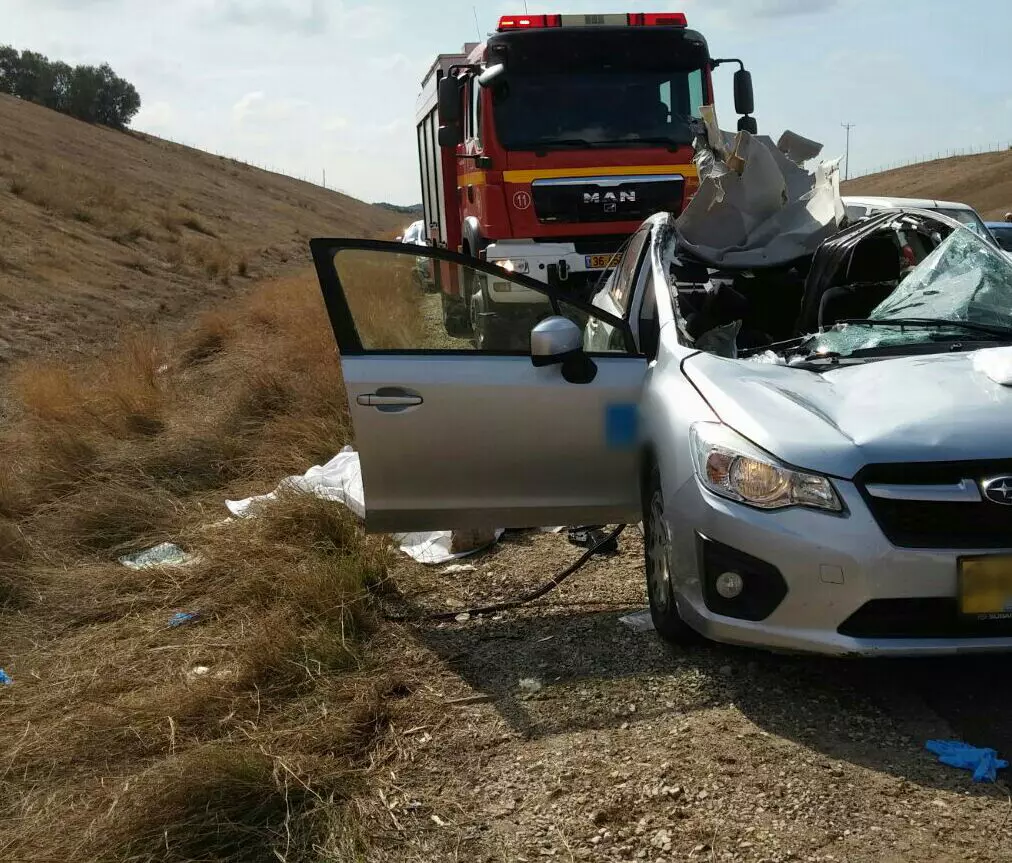 תאונת דרכים בכביש 6 ממחלף קריית גת לכיוון צפון, 28 באוקטובר 2015