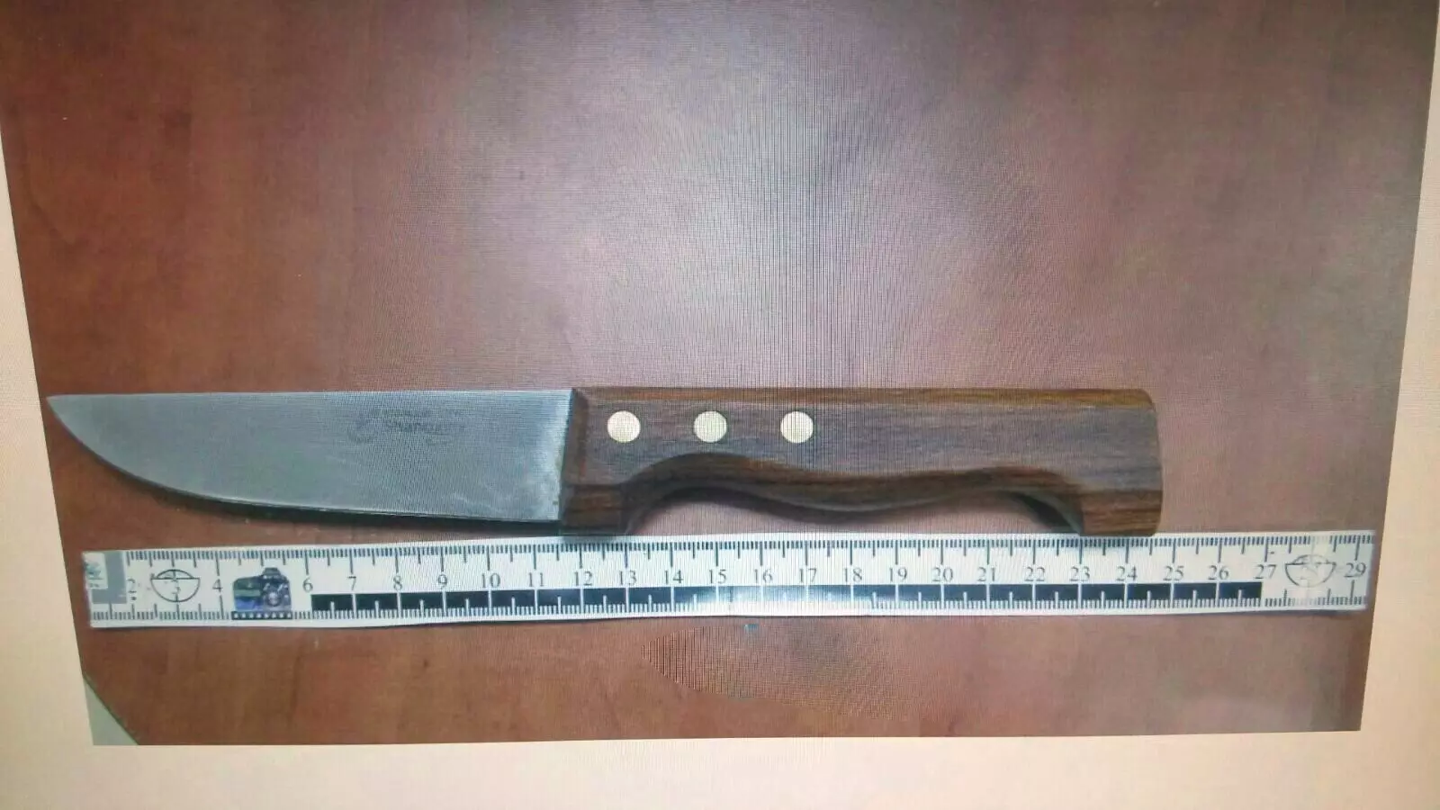 סכין שנתפסה בידי פלסטיני בקריית גת, חשד שהתכוון לבצע פיגוע, דצמבר 2015