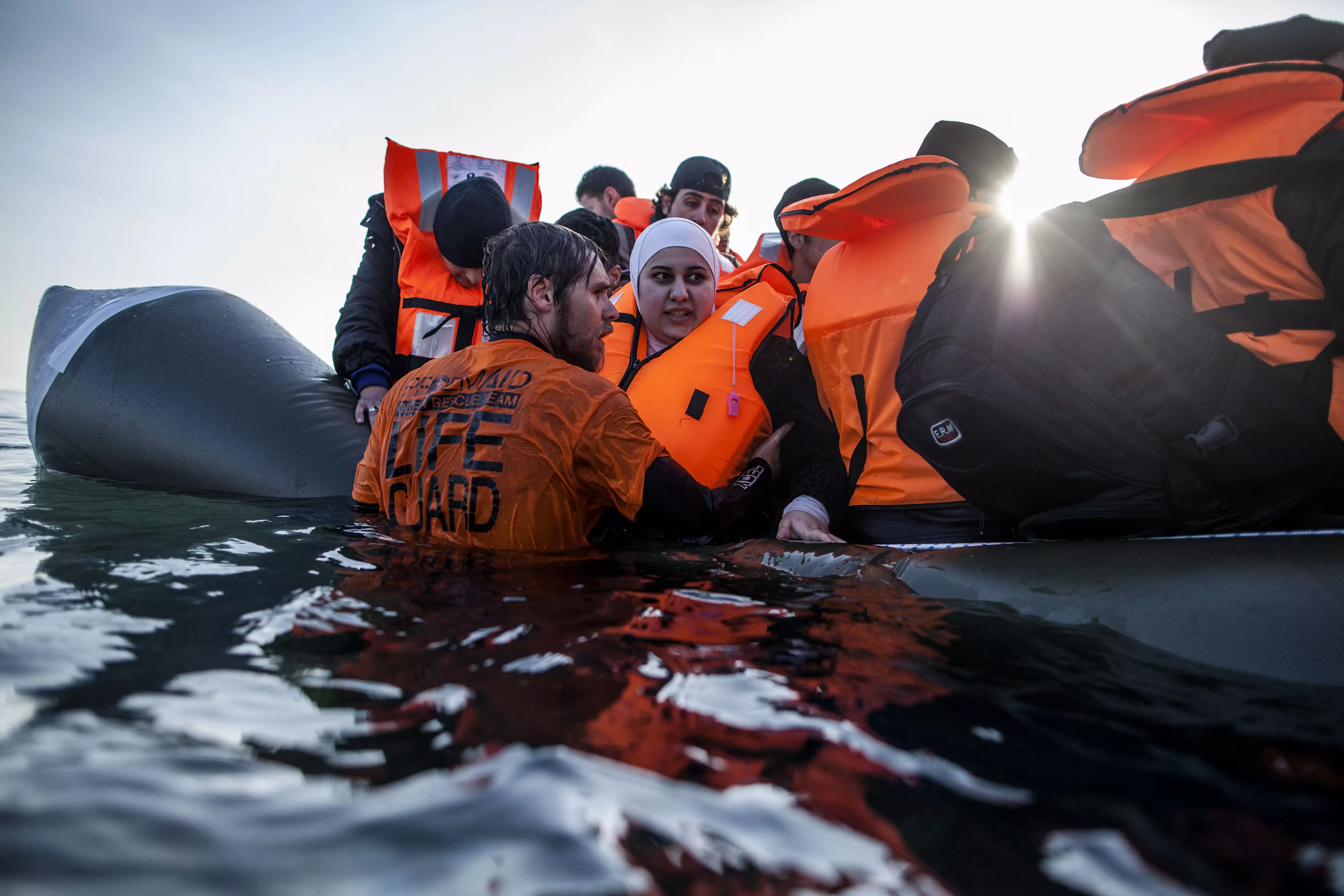 פליטים בחופי יוון