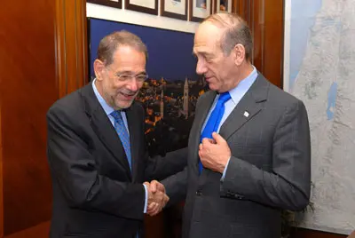 סולאנה בפגישה עם אולמרט