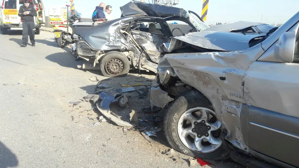 תאונת דרכים בכביש שבין קריית ביאליק וקריית אתא. 7 במרץ 2017