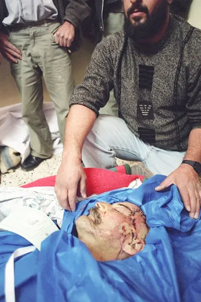 מיקי קרצמן, הרוג פלסטיני בעזה. לחצו להגדלה