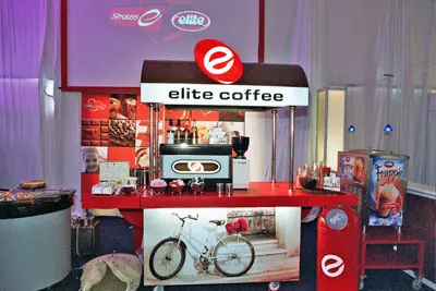 סניף של Elite coffee. ארבע שנים, שבעים נקודות מכירה