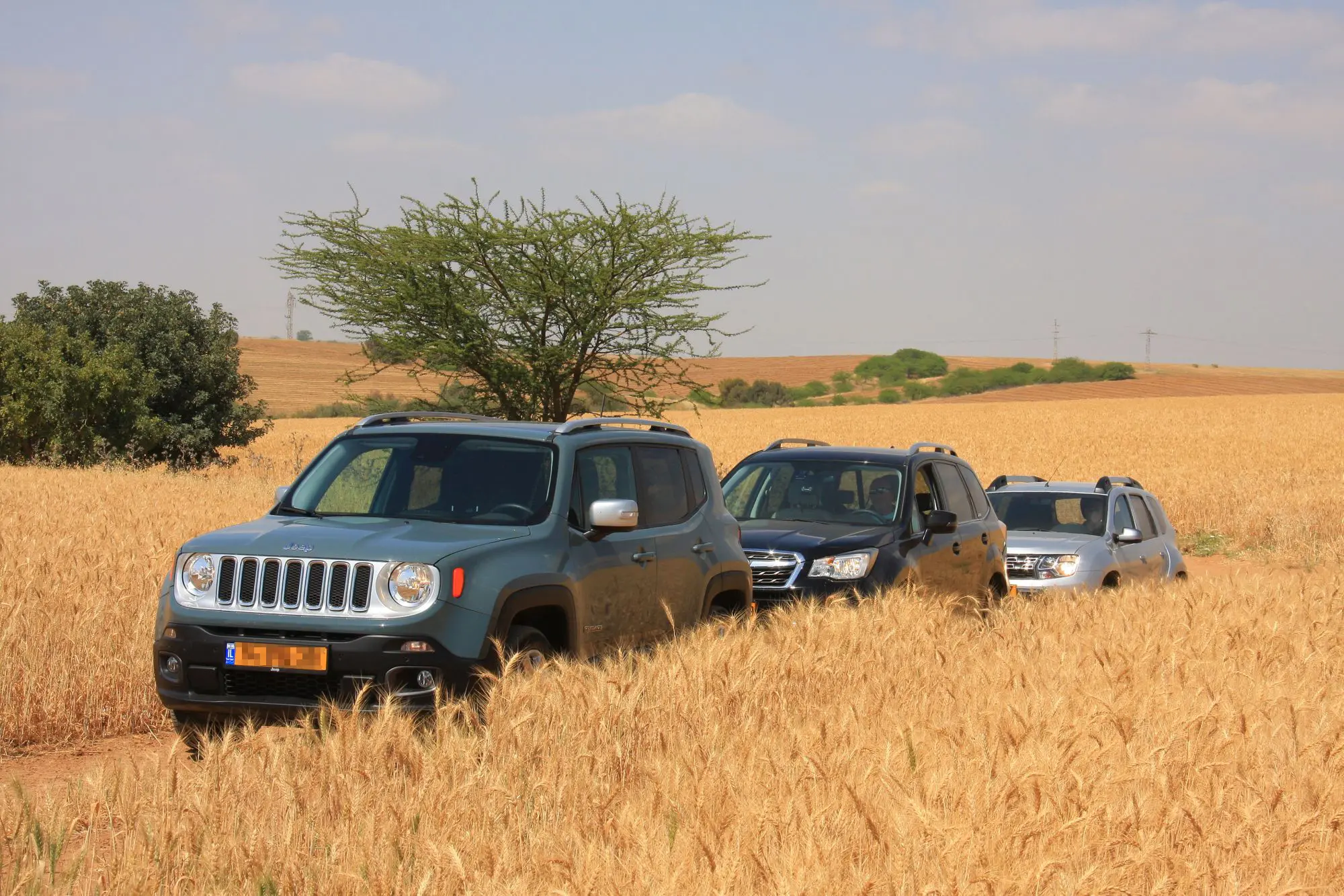 מבחן שטח משווה: סובארו פורסטר נגד ג'יפ רנגייד ו-דאצ'יה דאסטר ידני 4X4