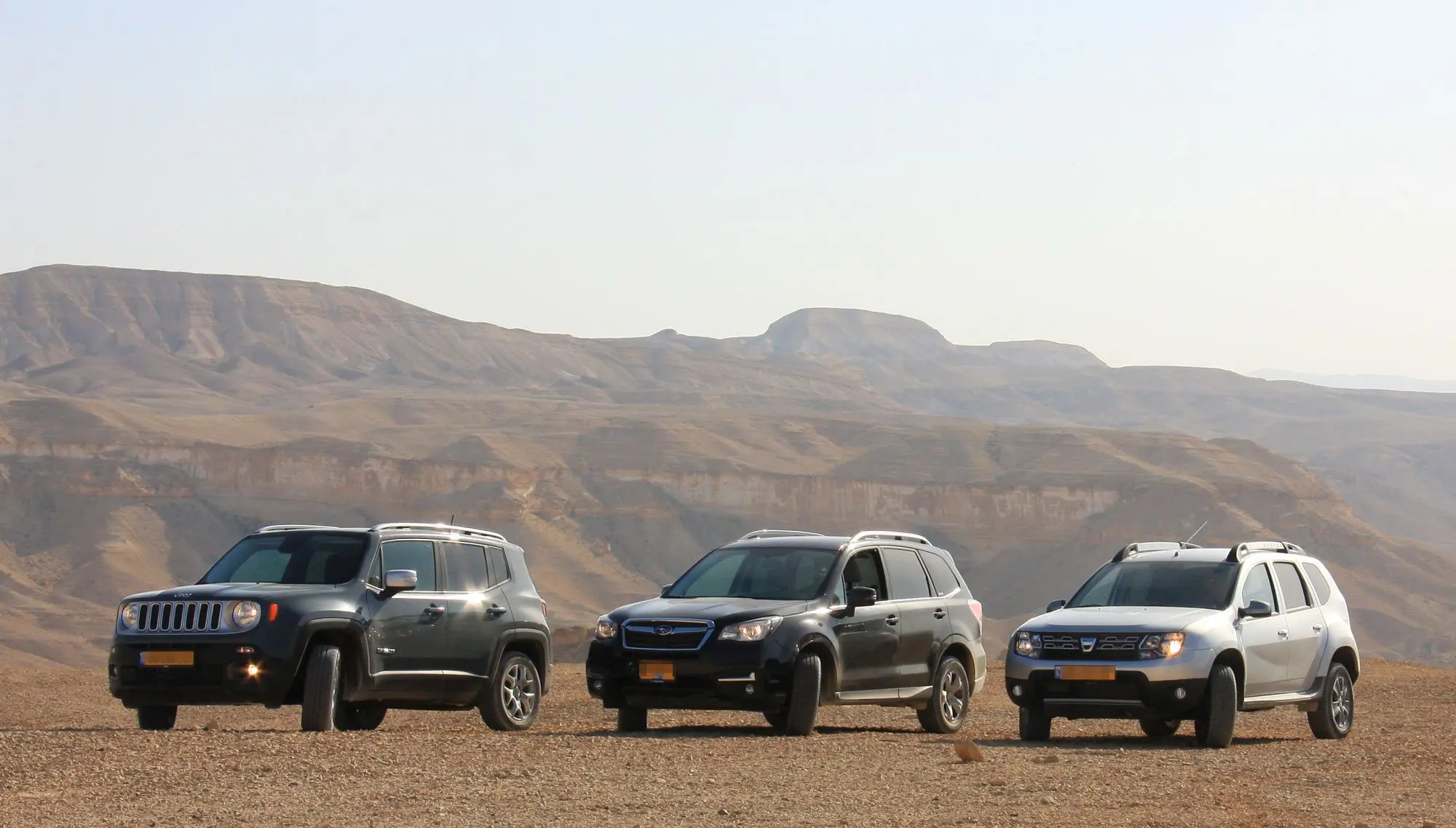 מבחן שטח משווה: סובארו פורסטר נגד ג'יפ רנגייד ו-דאצ'יה דאסטר ידני 4X4