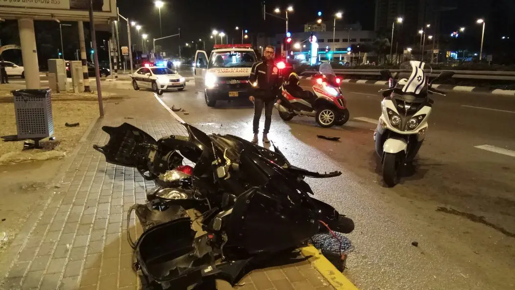 רוכב אופנוע כבן 23 נהרג בתאונת דרכים ליד עכו, 2 ביוני 2017