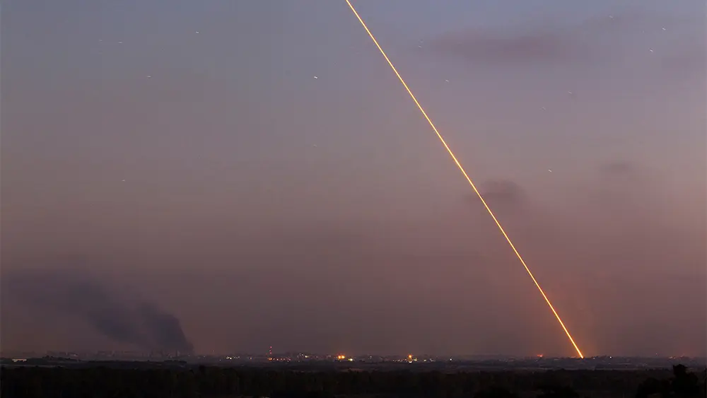 שיגור רקטה מעזה לעבר ישראל 29 ביולי 2014