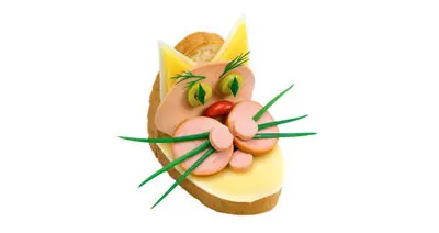 סנדוויץ בצורת חתול