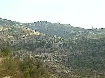 חלק מהשטח בהרי ירושלים שמיועד לבניה במסגרת התכנית