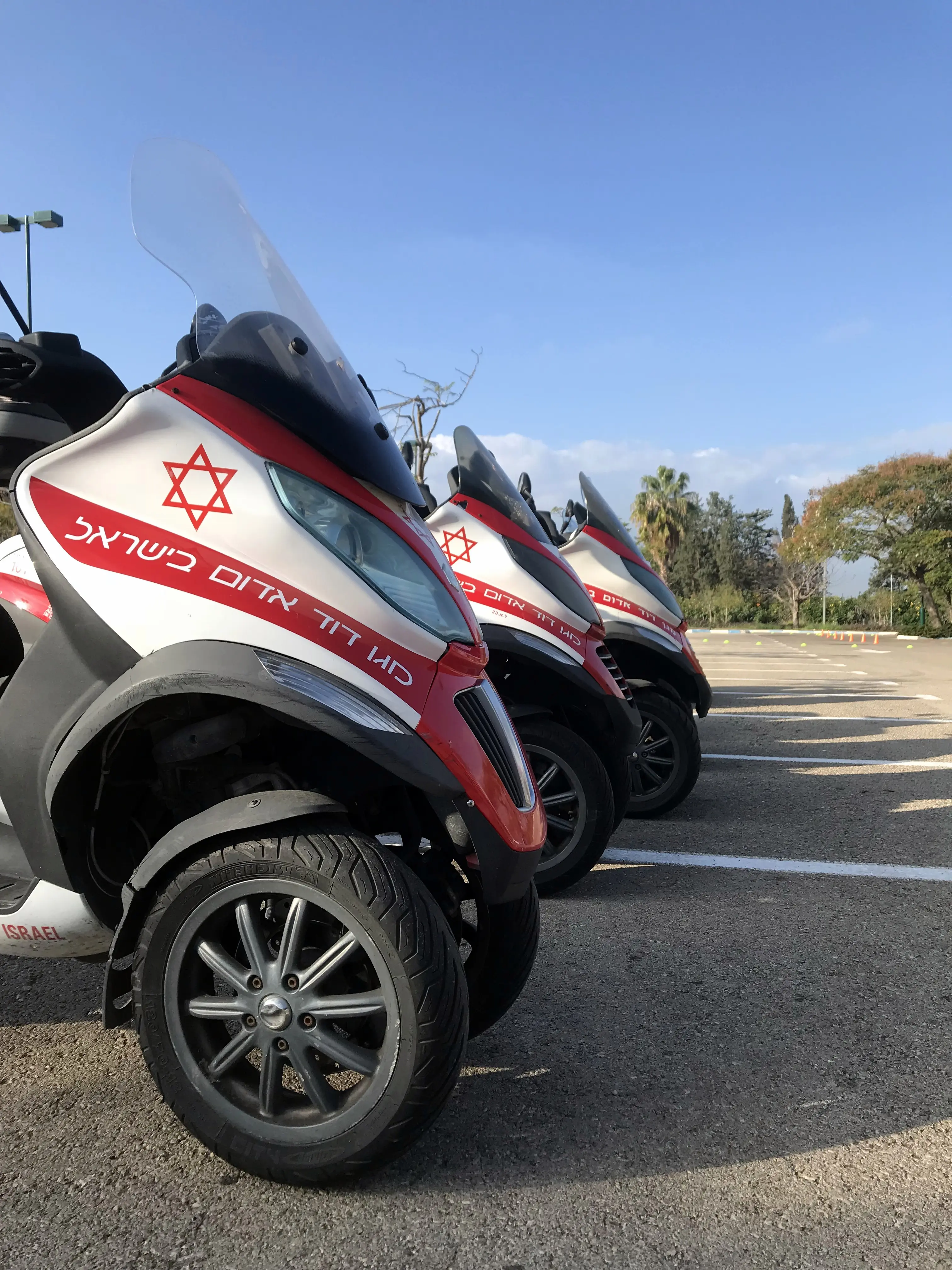 כונני מד"א על הקטנועים ערוכים להגעה בתוך דקות