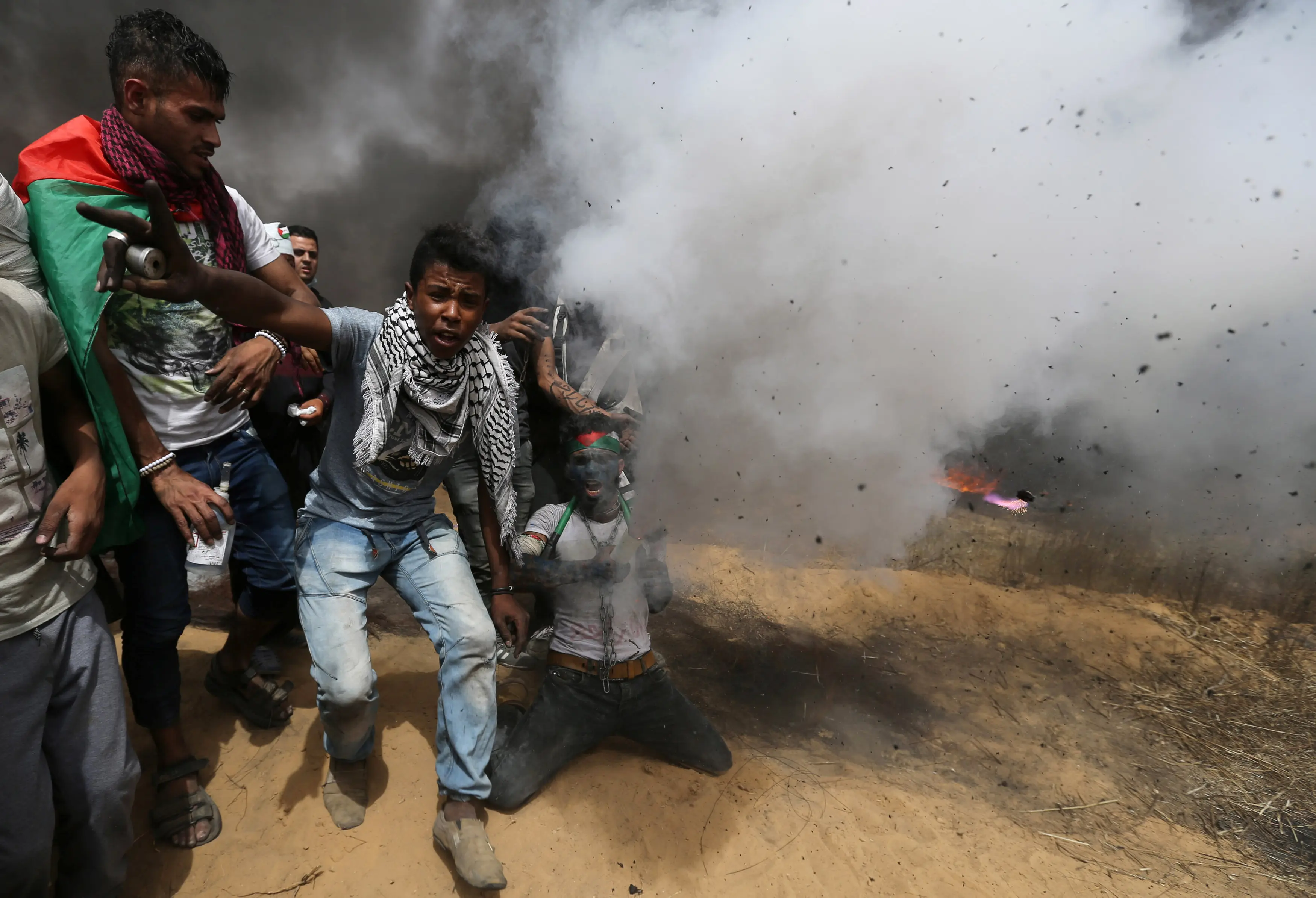 הפגנות פלסטינים בגבול רצועת עזה 20.4.18