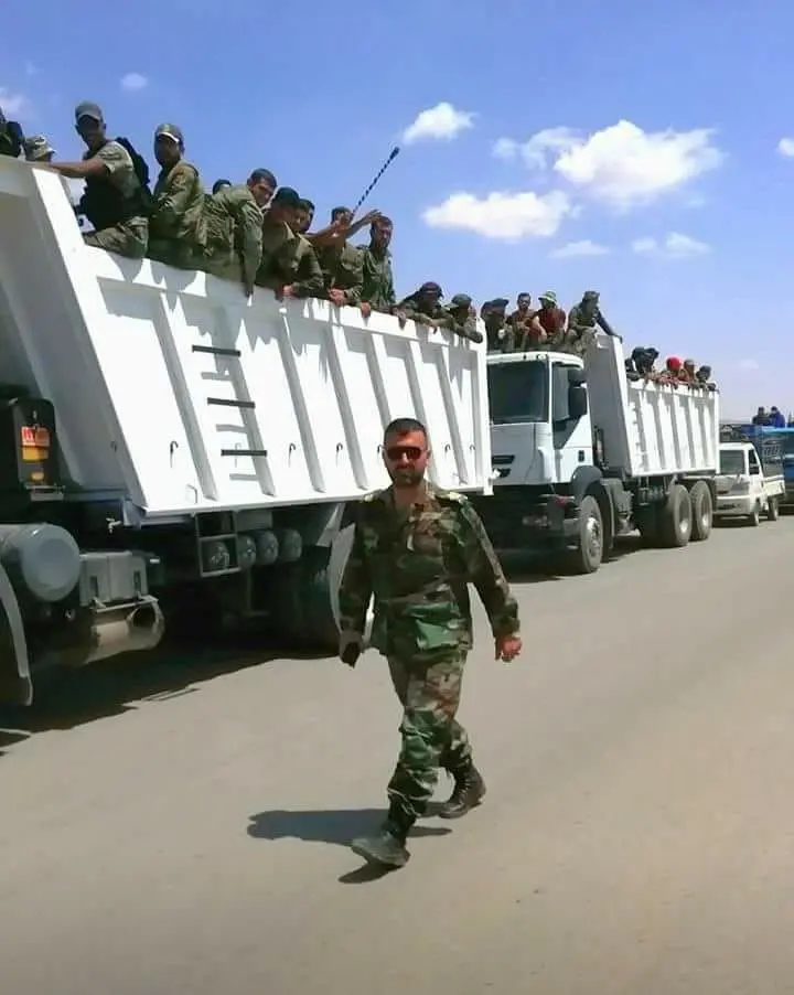 כוחות של צבא סוריה בדרום המדינה, אתמול