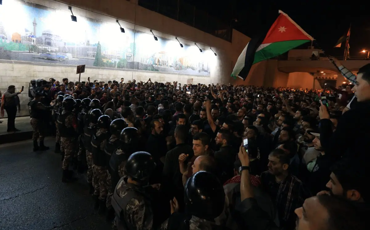 ההפגנה בעמאן, אמש