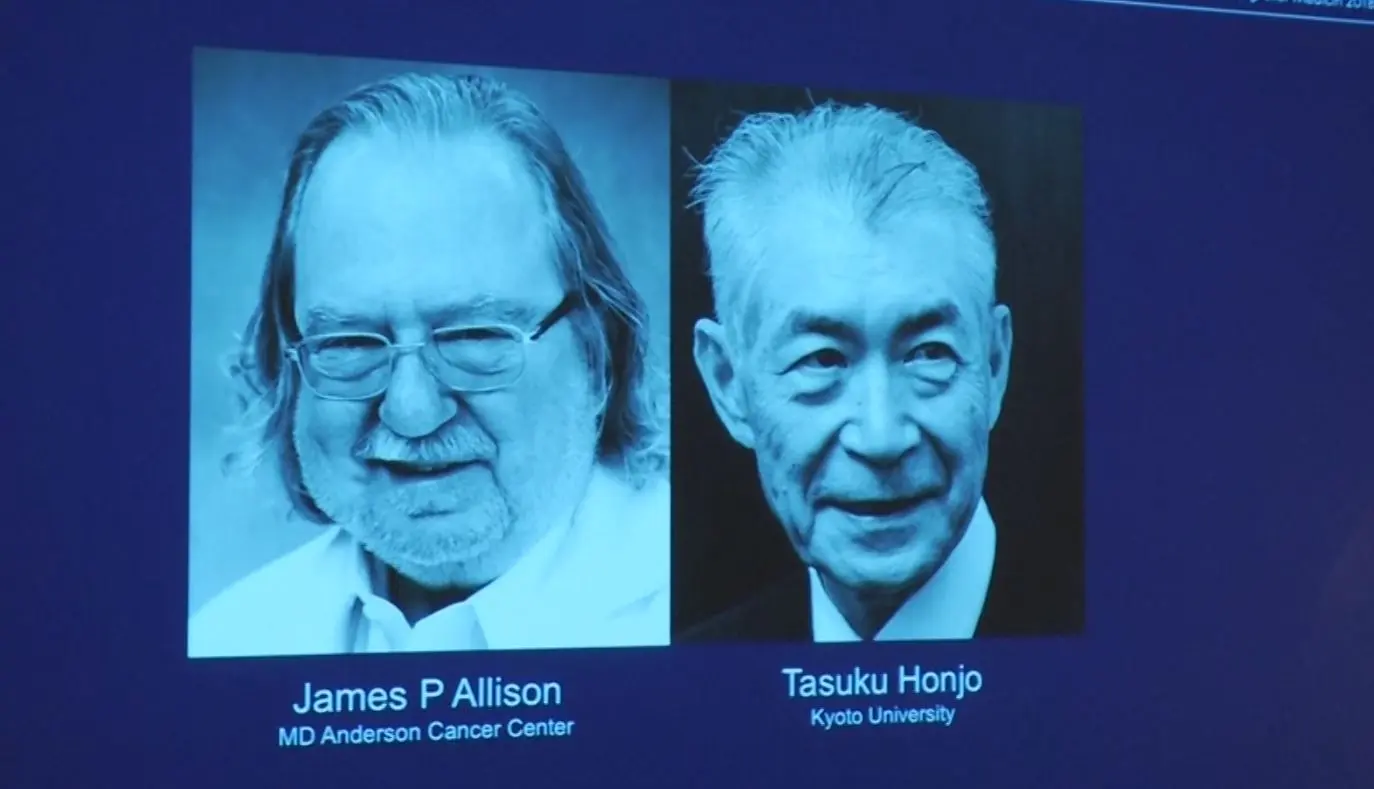 פרס נובל לרפואה: צמד חוקרים אמריקני-יפני זכה על תגליות חדשות לטיפול בסרטן 01.10.18