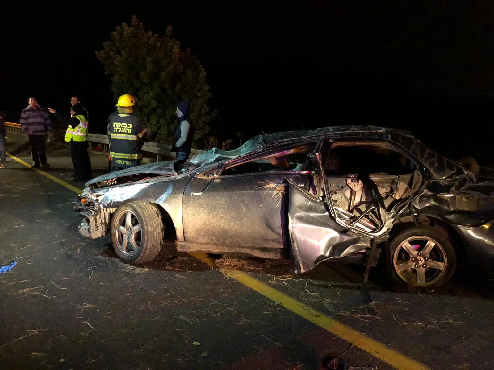 תאונת דרכים בכביש 6 סמוך לקריית גת, 7 בדצמבר 2018