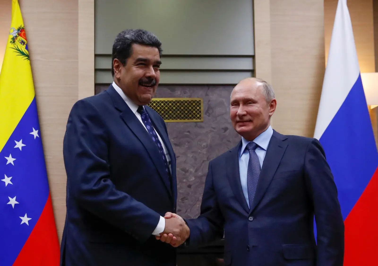 נשיא רוסיה פוטין ונשיא ונצואלה מדורו במוסקבה, 5 בדצמבר 2018