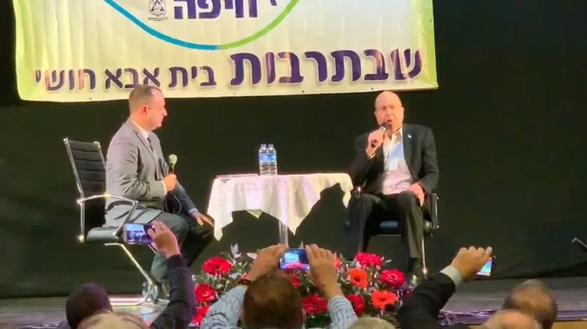 משה יעלון באירוע שבת תרבות בחיפה - 29 דצבמבר 2018