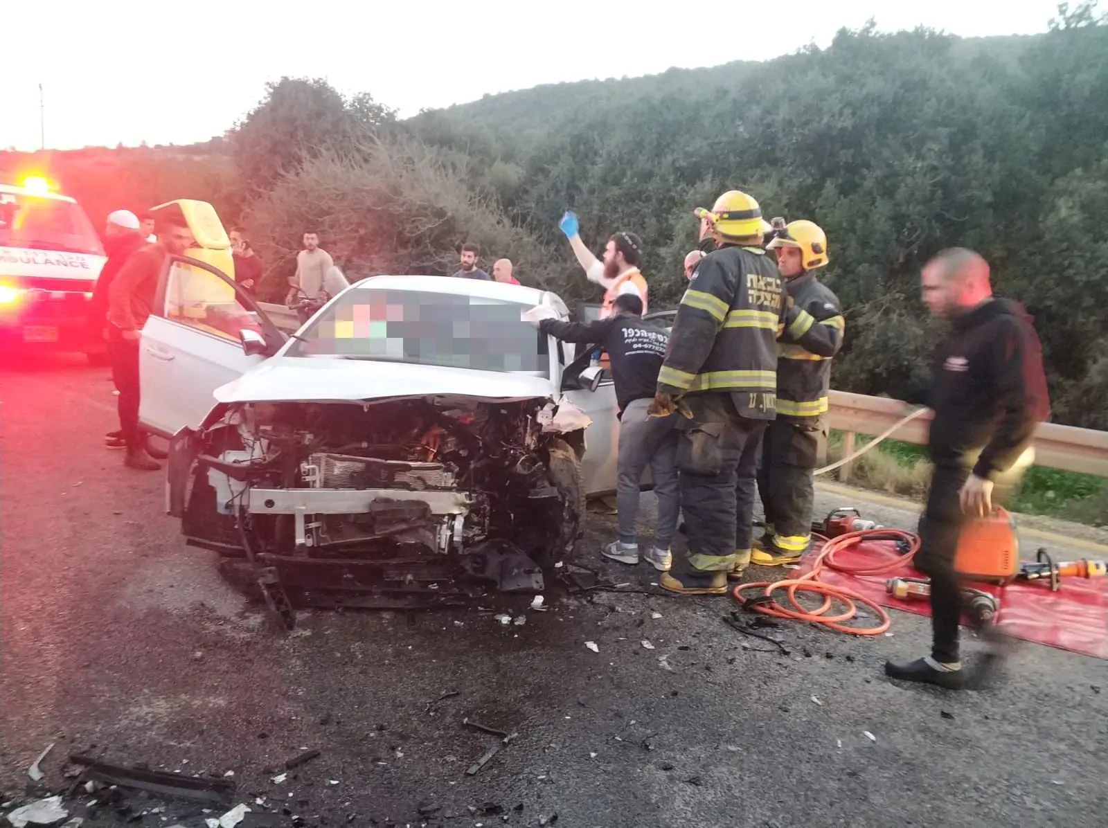 תאונת דרכים בכביש 806 סמוך למע'אר שבגליל התחתון, 25 בינואר 2019